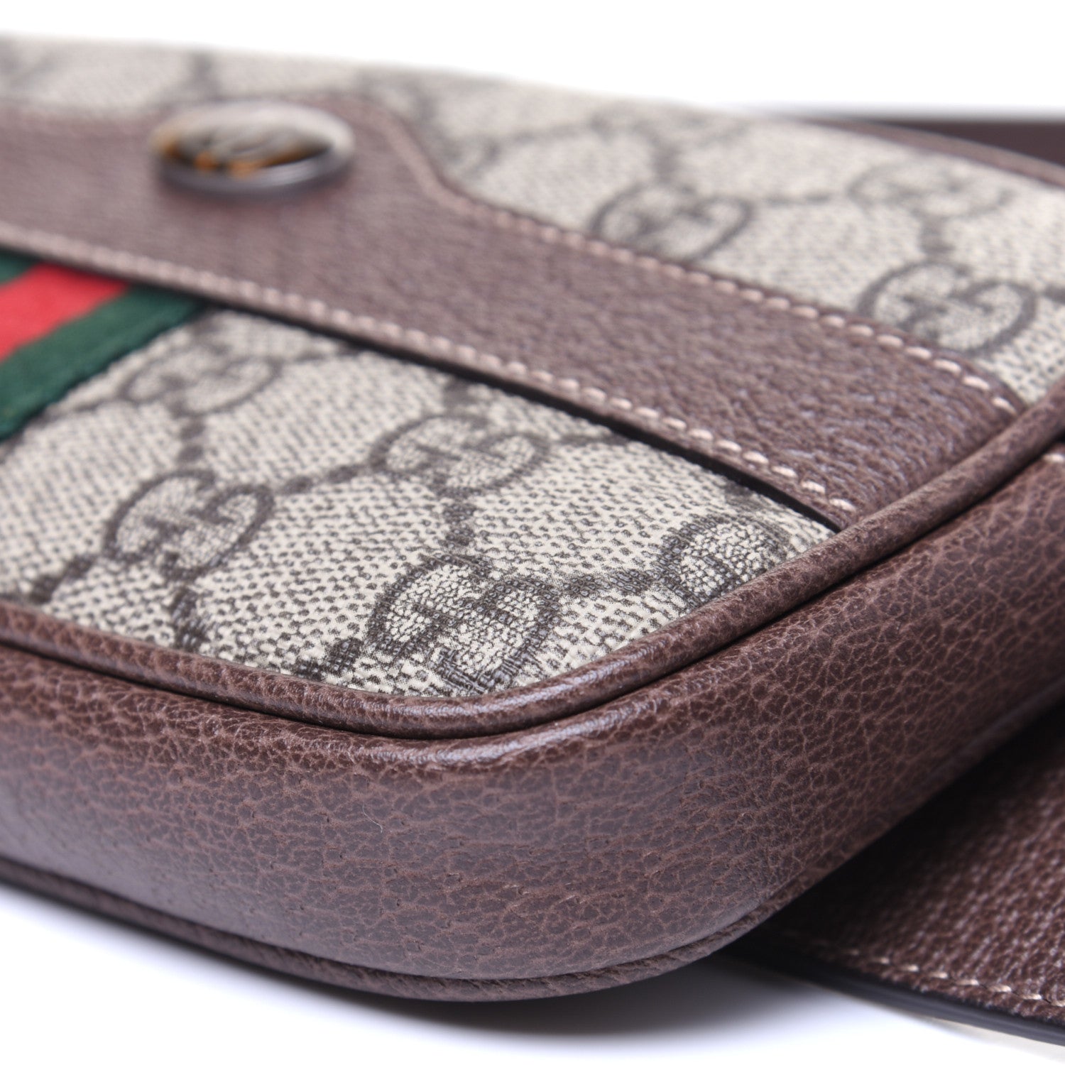 Gucci GG Supreme Monogram Ophidia Belted iPhone Case 85 34 Dark Brown 7 of 13