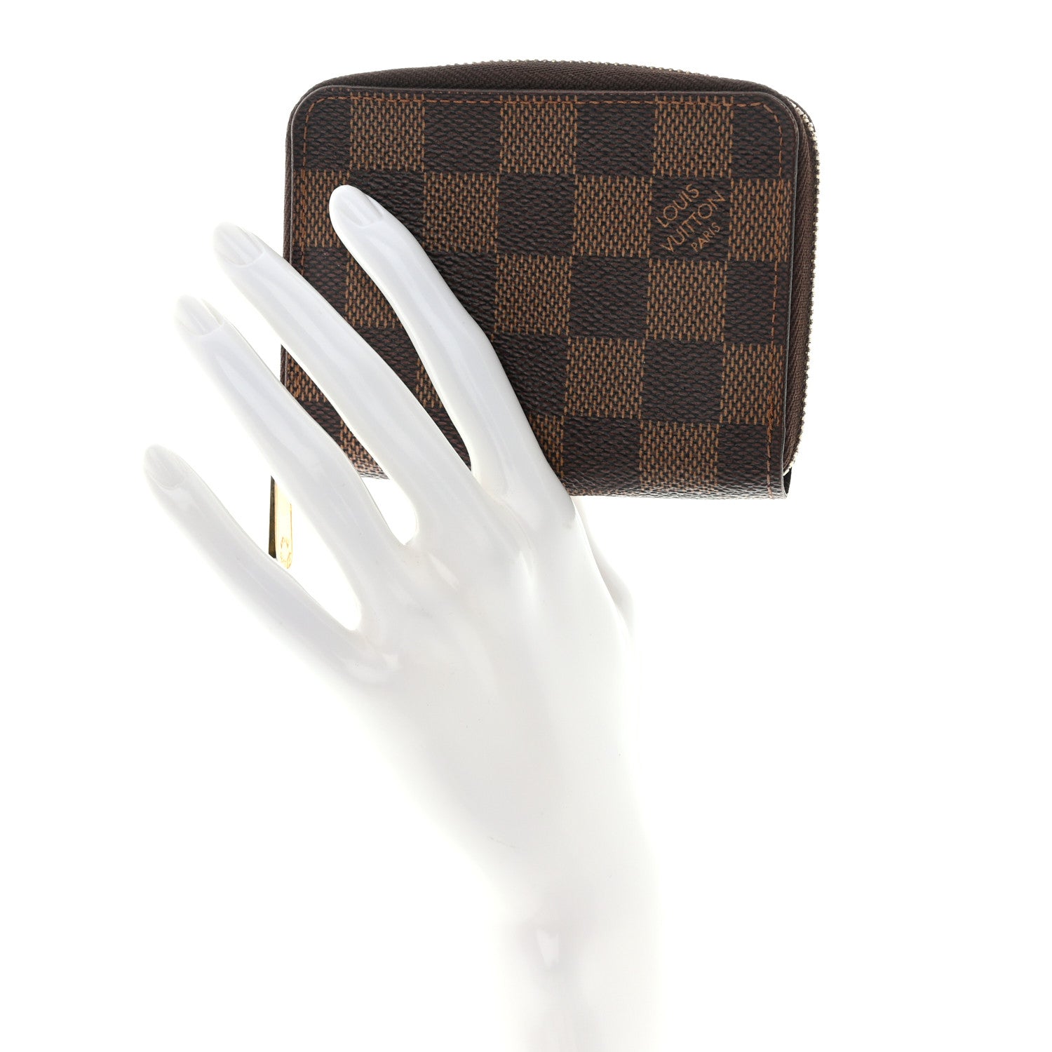 Louis Vuitton Damier Ebene Zippy Coin Purse 2 of 9