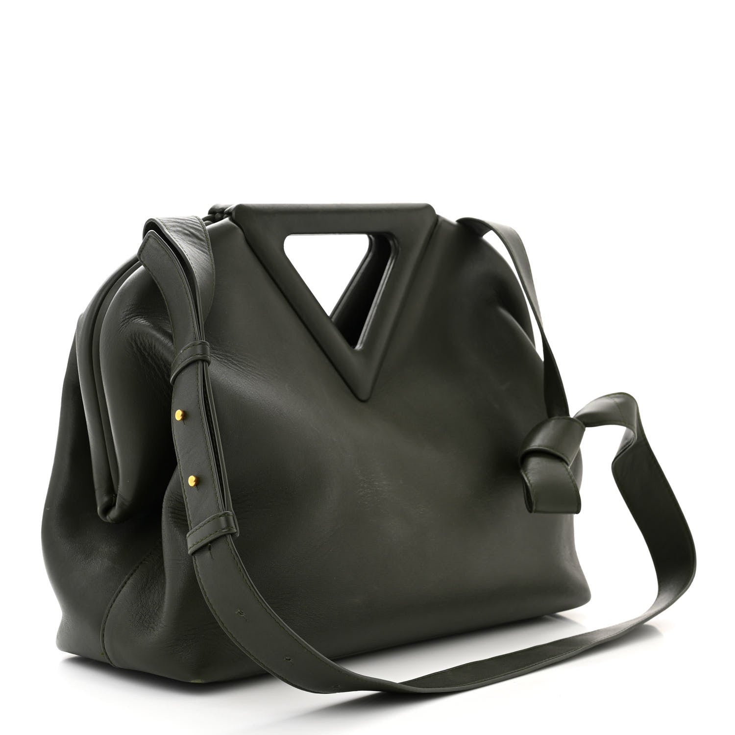 Bottega Veneta Calfskin Large The Point Triangle Bag Camping 2 of 10