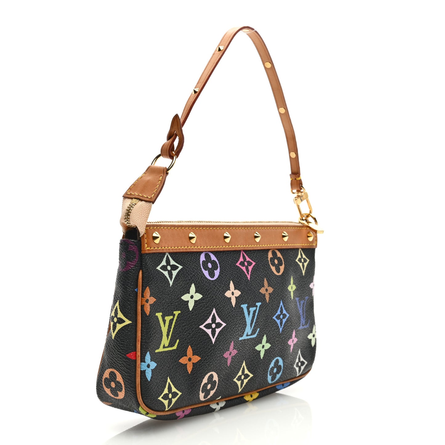 Monogram Multicolor Pochette Accessories Black