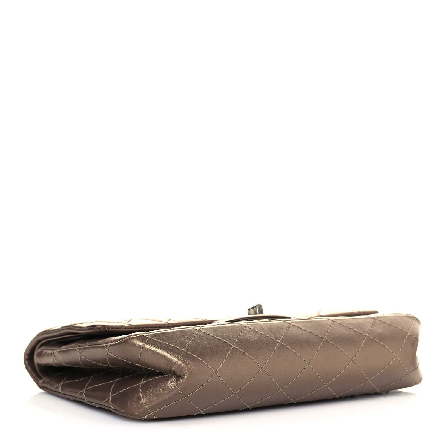 Chanel Metallic Aged Calfskin Quilted 2.55 Reissue 225 Flap Dark Gold 3 of 17
