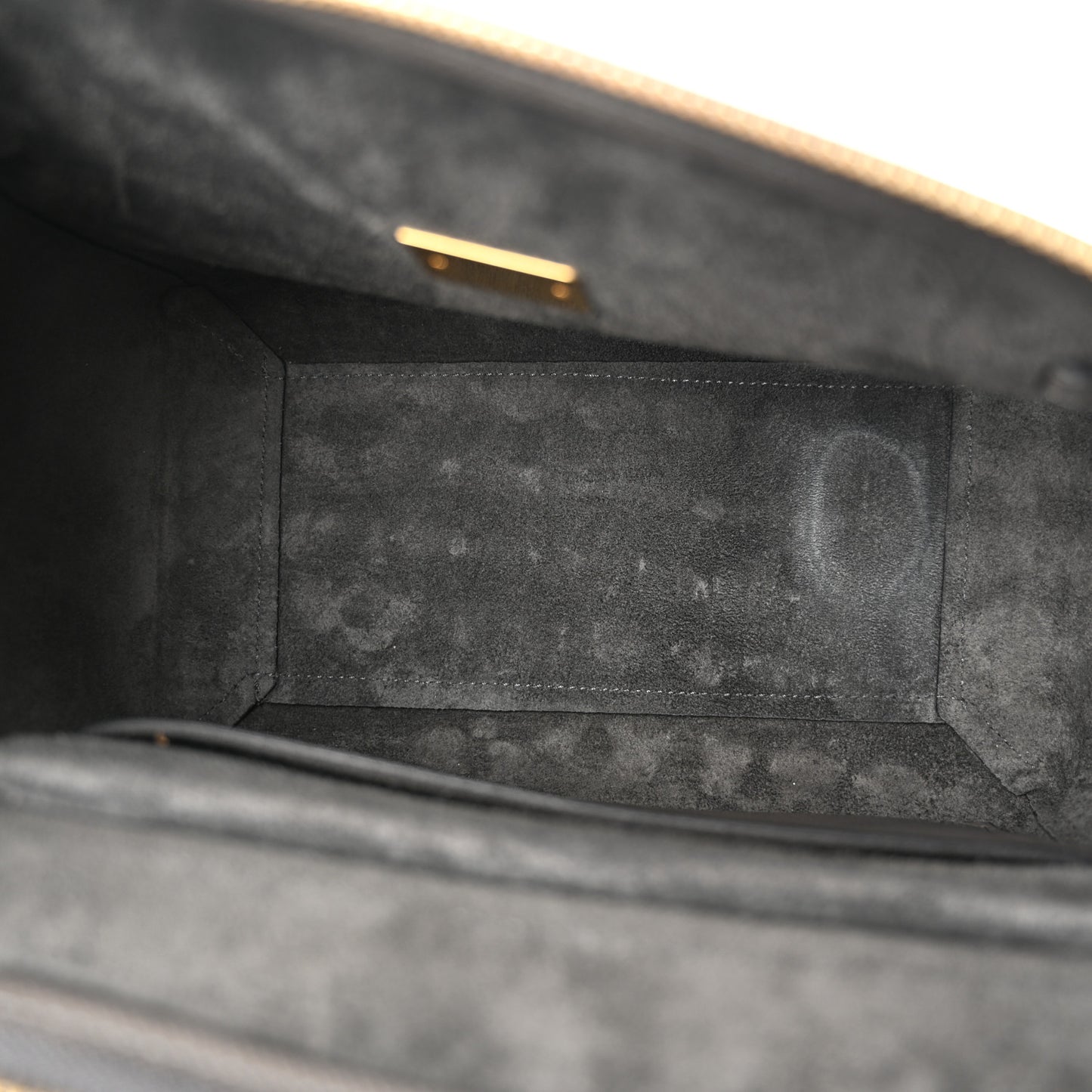 Grained Calfskin Mini Belt Bag Grey