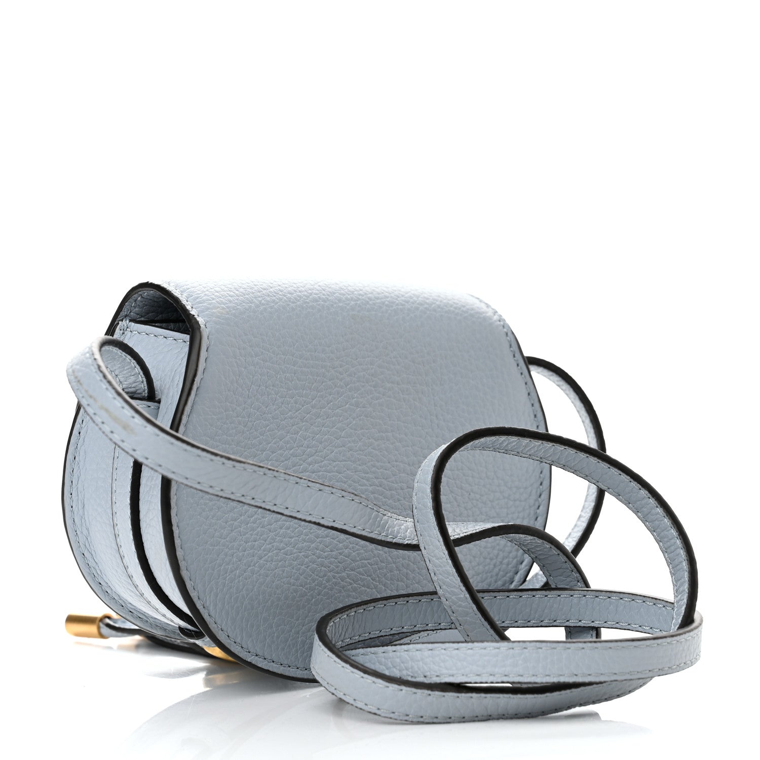Chloe Calfskin Nano Marcie Saddle Bag Shady Blue 3 of 12