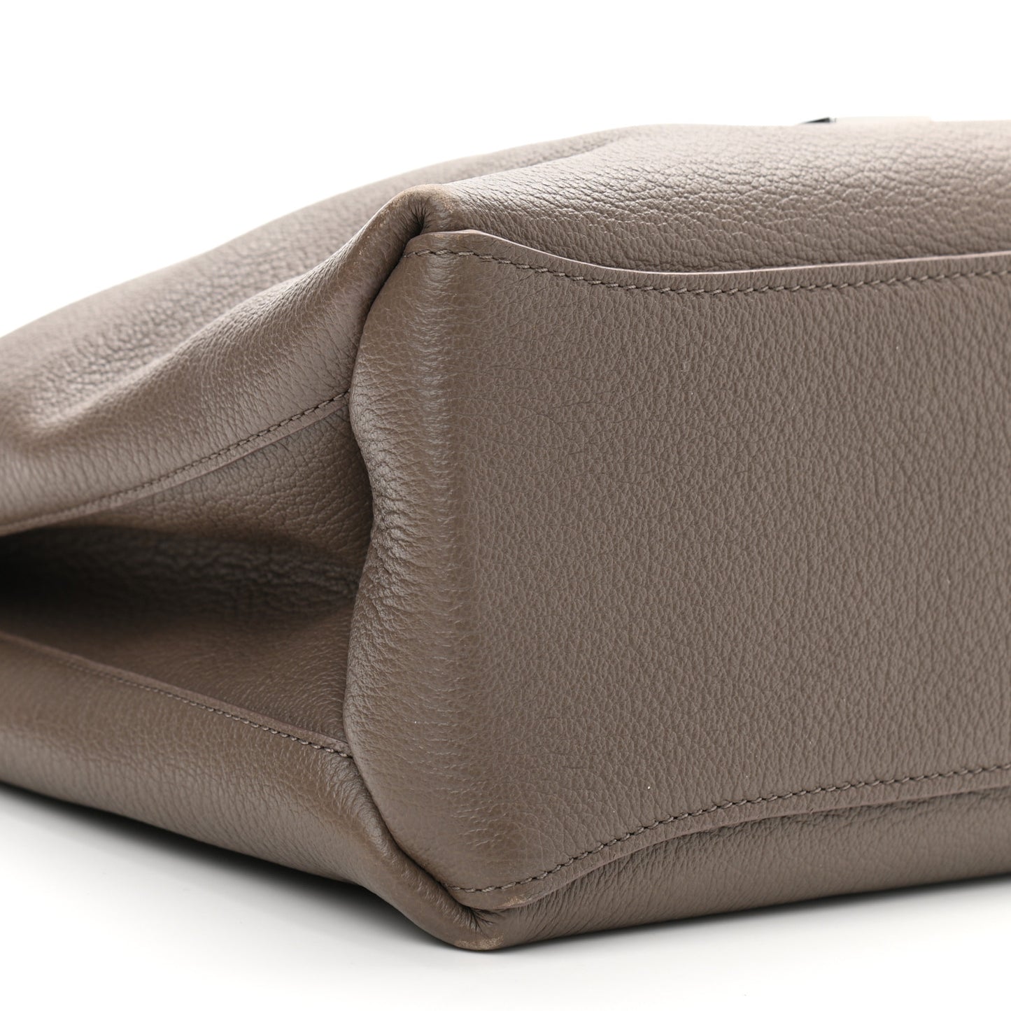 Goat Printed Calfskin Small Freya Hobo Taupe