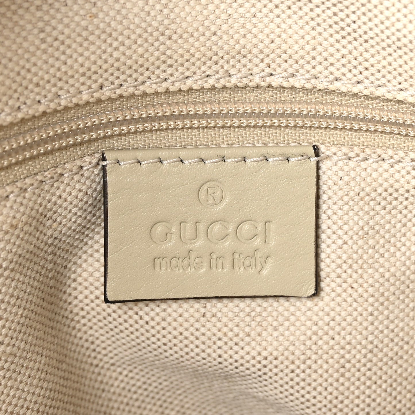 Monogram Margaux Calfskin Medium Sukey Top Handle Bag Beige Ebony Mystic White