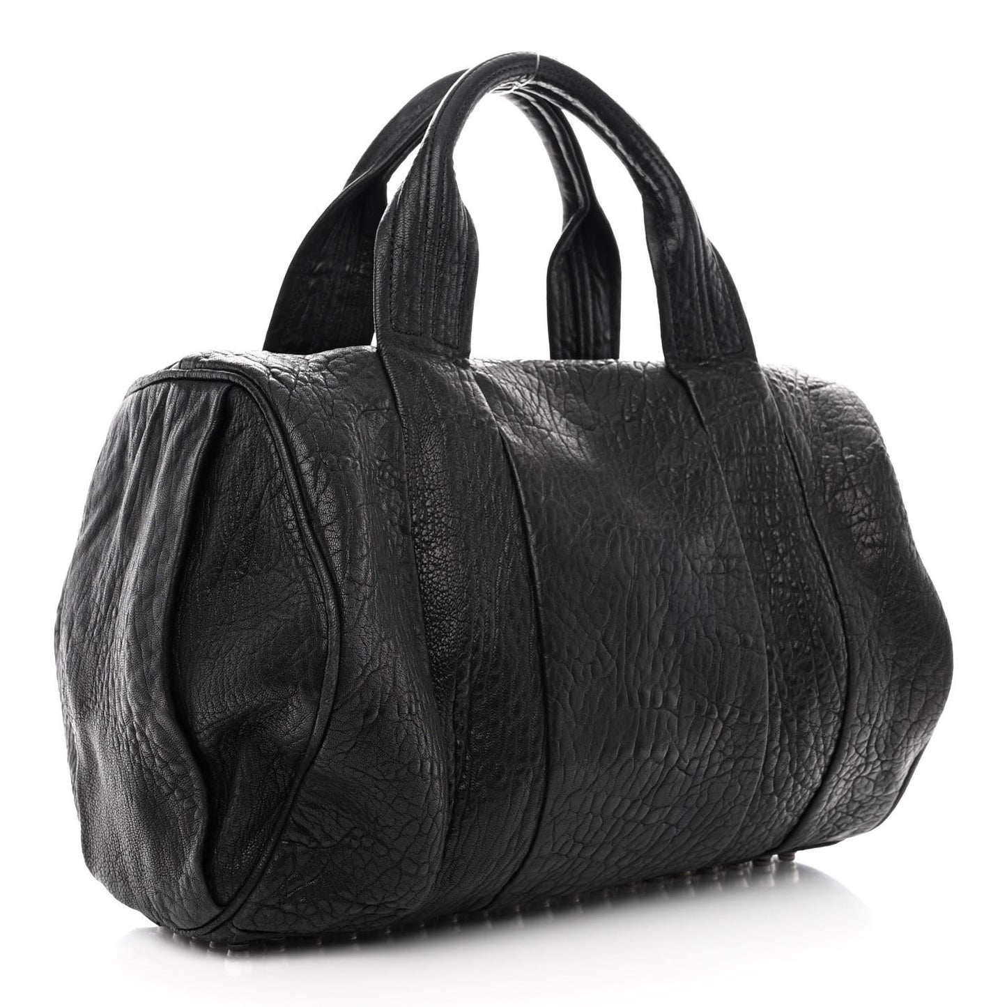 Pebbled Lambskin Rockie Black Nickel Hardware
