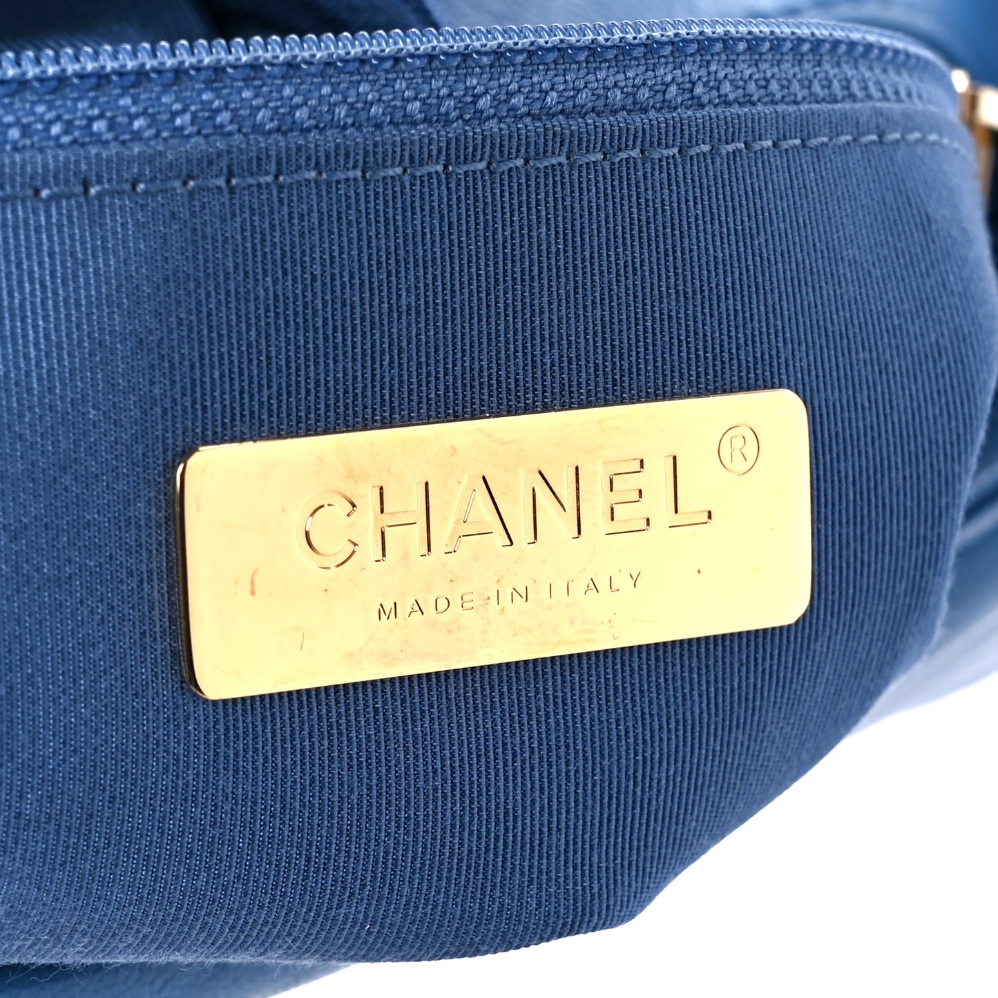 Lambskin Quilted Large Chanel 19 Flap Blue