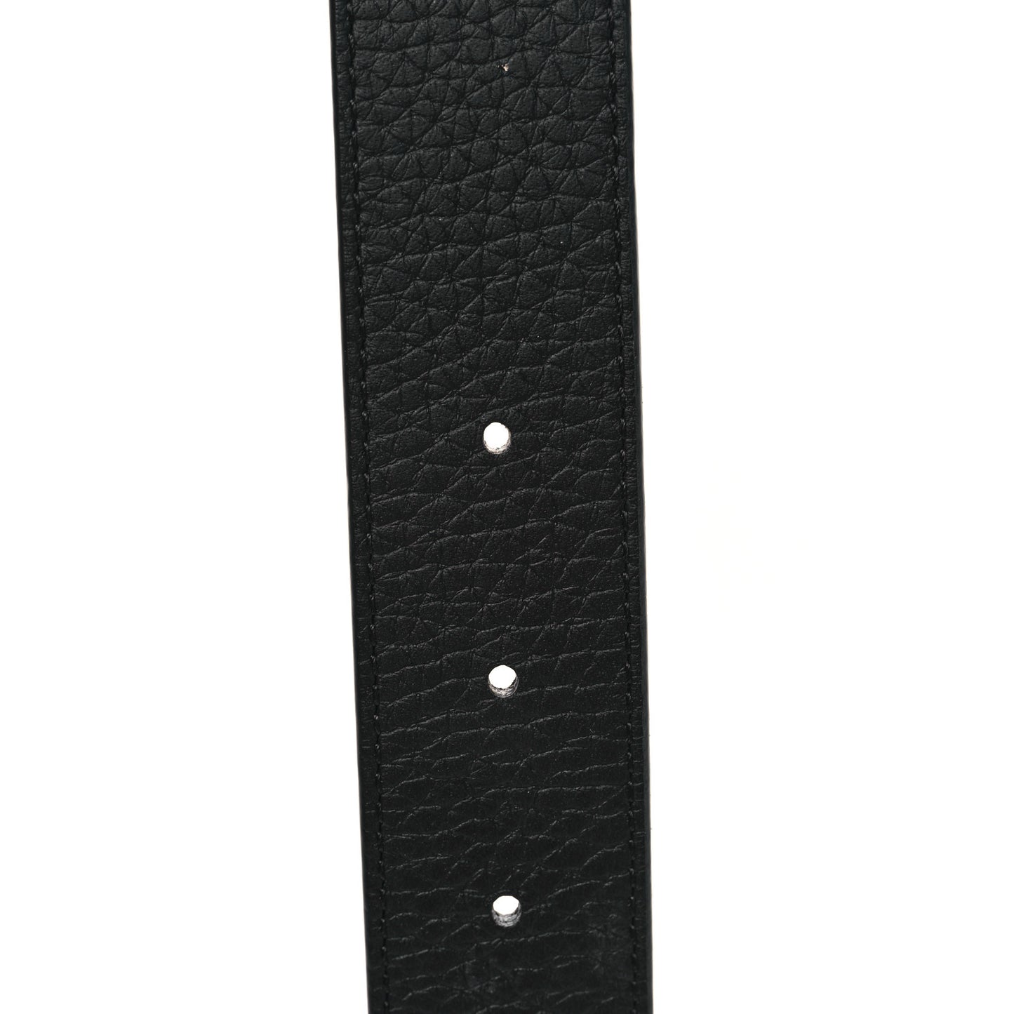 Taurillon Calfskin 30mm LV Initiales Reversible Belt 80 32 Black