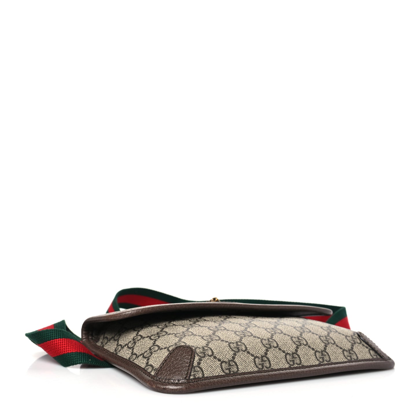 GG Supreme Monogram Neo Vintage Web Belt Bag Brown