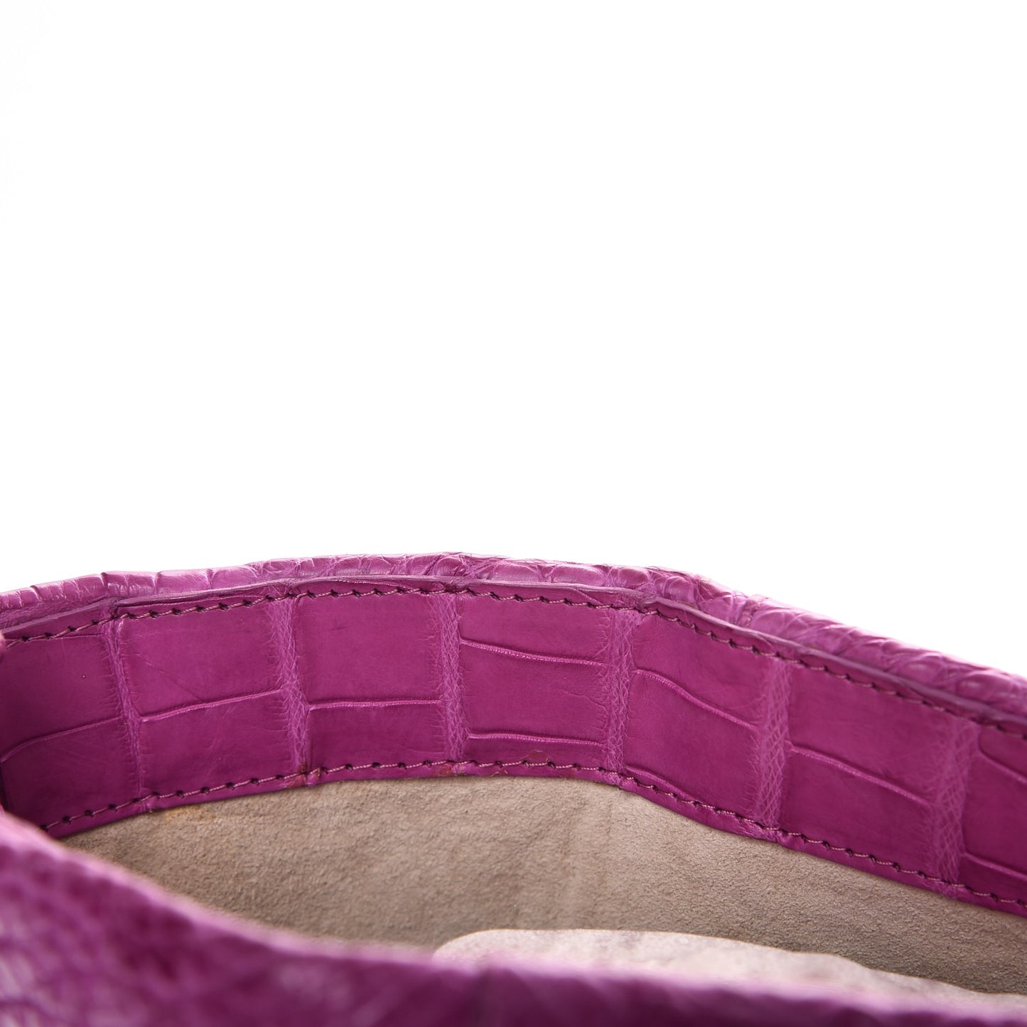 Crocodile Convertible Shopper Tote Purple