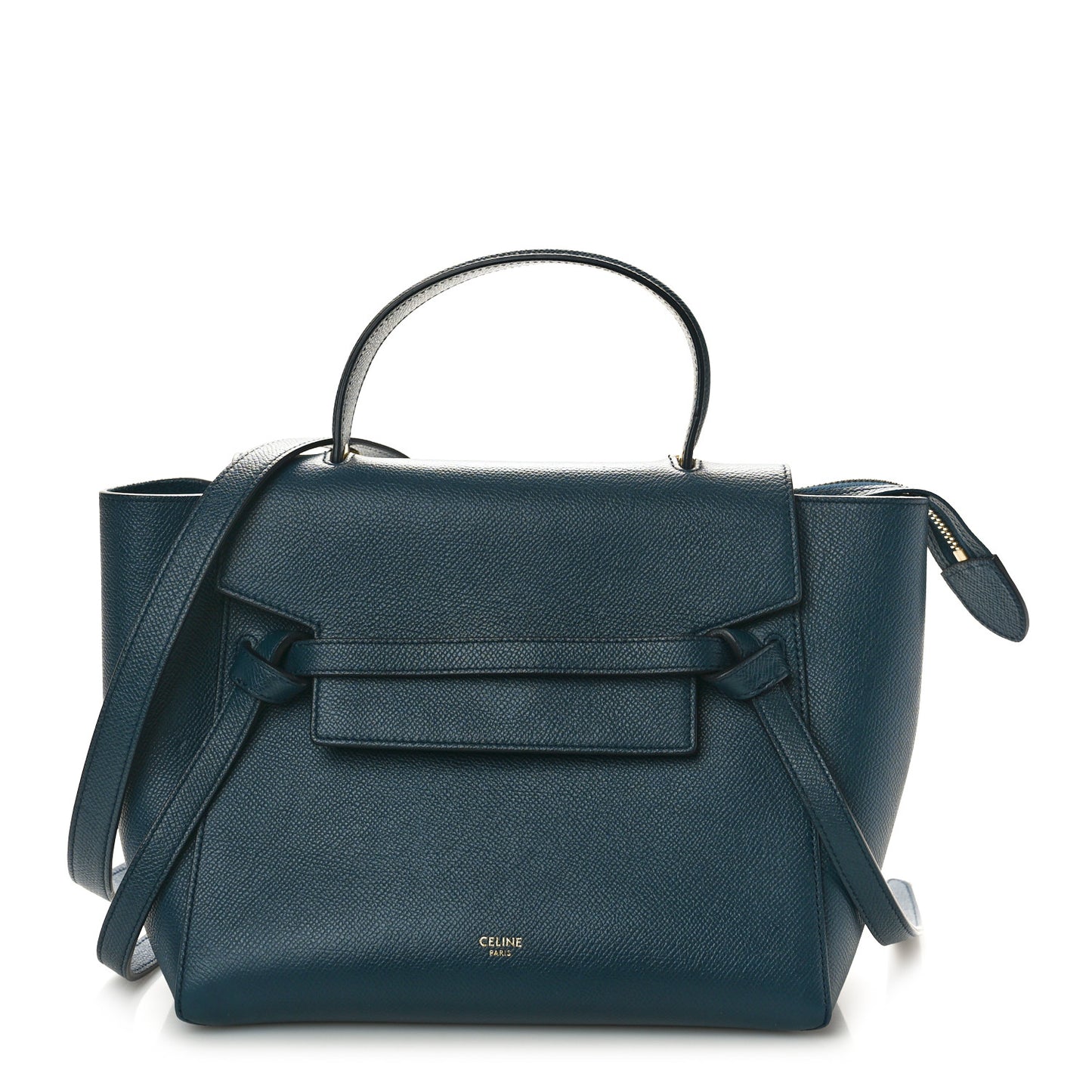 Baby Grained Calfskin Micro Belt Bag Deepsea
