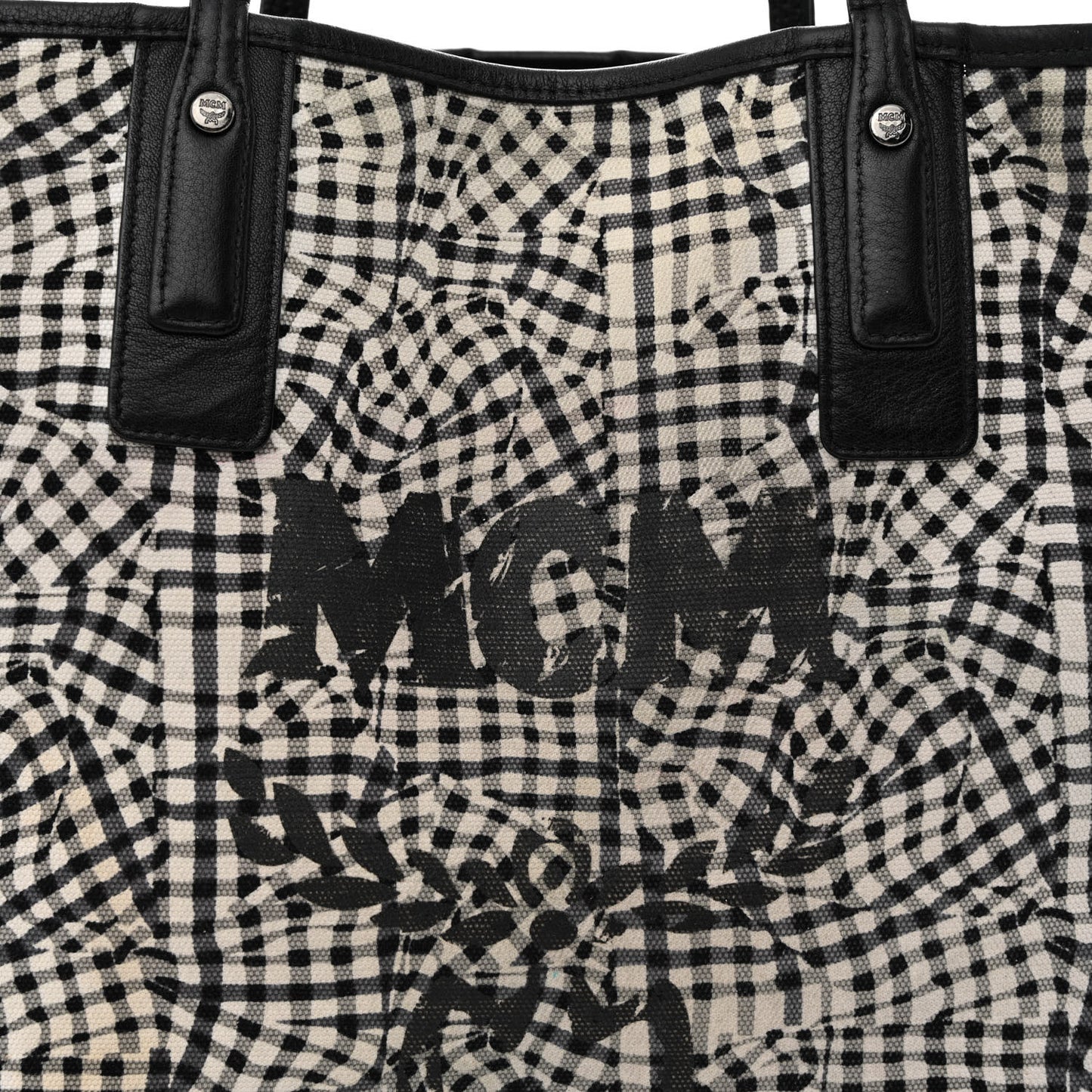 Visetos Medium Liz Reversible Shopper Tote Black