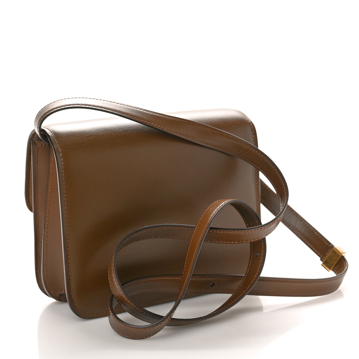 Box Calfskin Teen Classic Box Flap Bag Camel