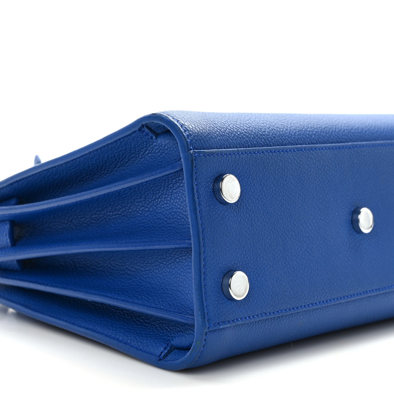 Saint Laurent Calfskin Nano Sac De Jour Royal Blue 8 of 14
