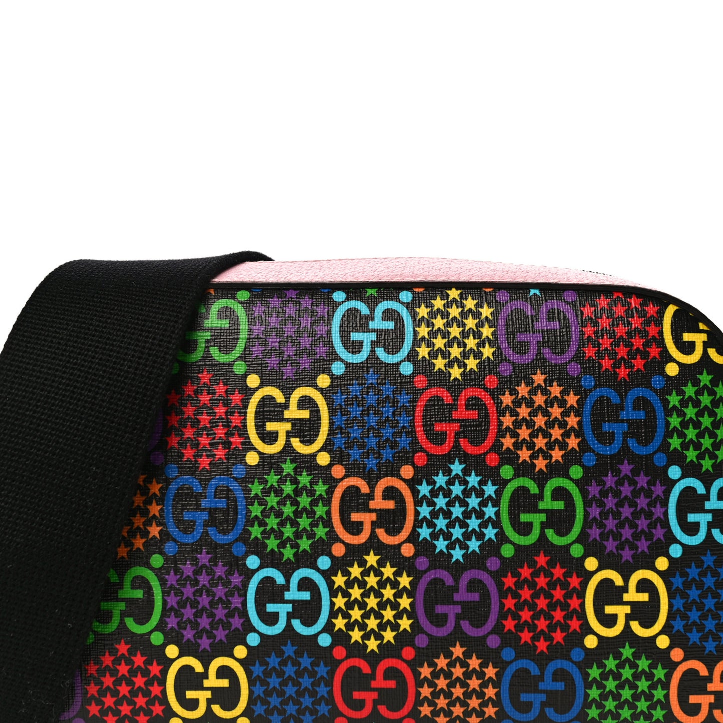 GG Supreme Monogram Psychedelic Camera Bag Pink
