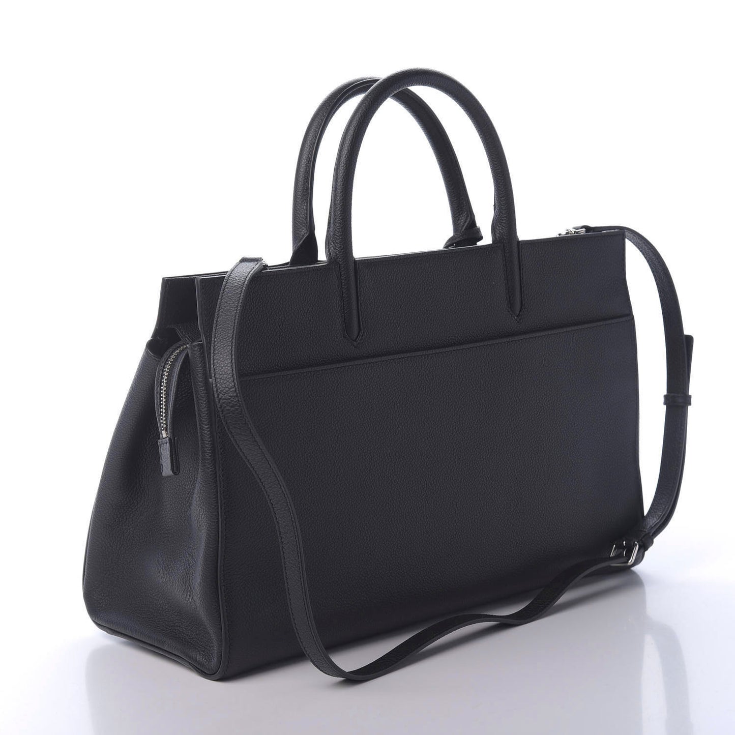 Calfskin Medium Rive Gauche Cabas Navy Blue