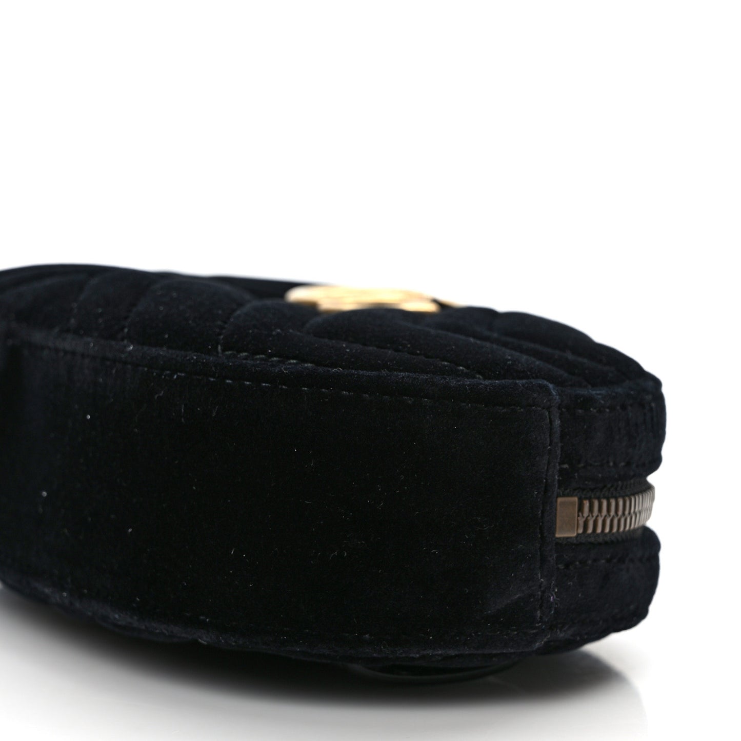 Velvet Matelasse GG Marmont Belt Bag 75 30 Black