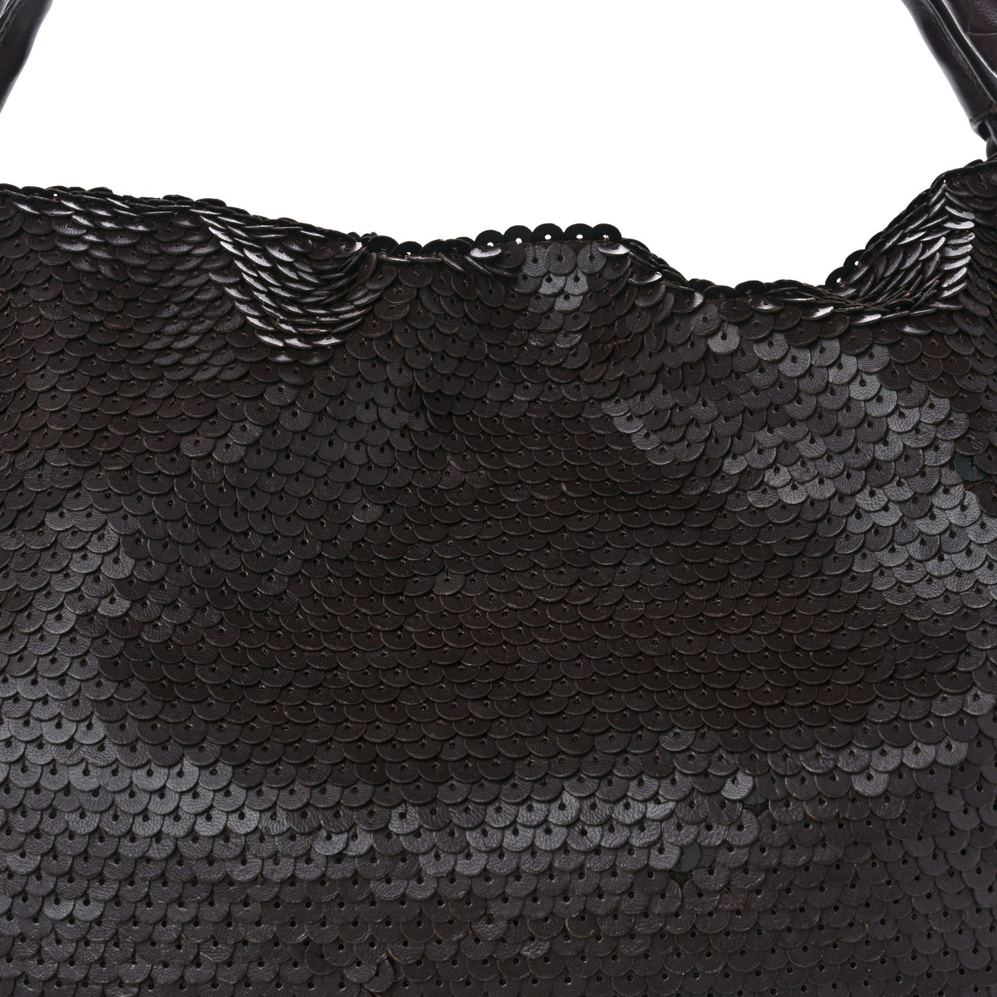 Nappa Velours Intrecciato Fuzzy Medium Veneta Hobo Ebano