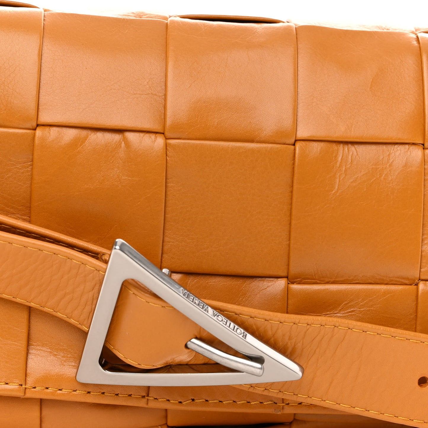 Paper Calfskin Maxi Intrecciato Small Cassette Crossbody Bag Cob