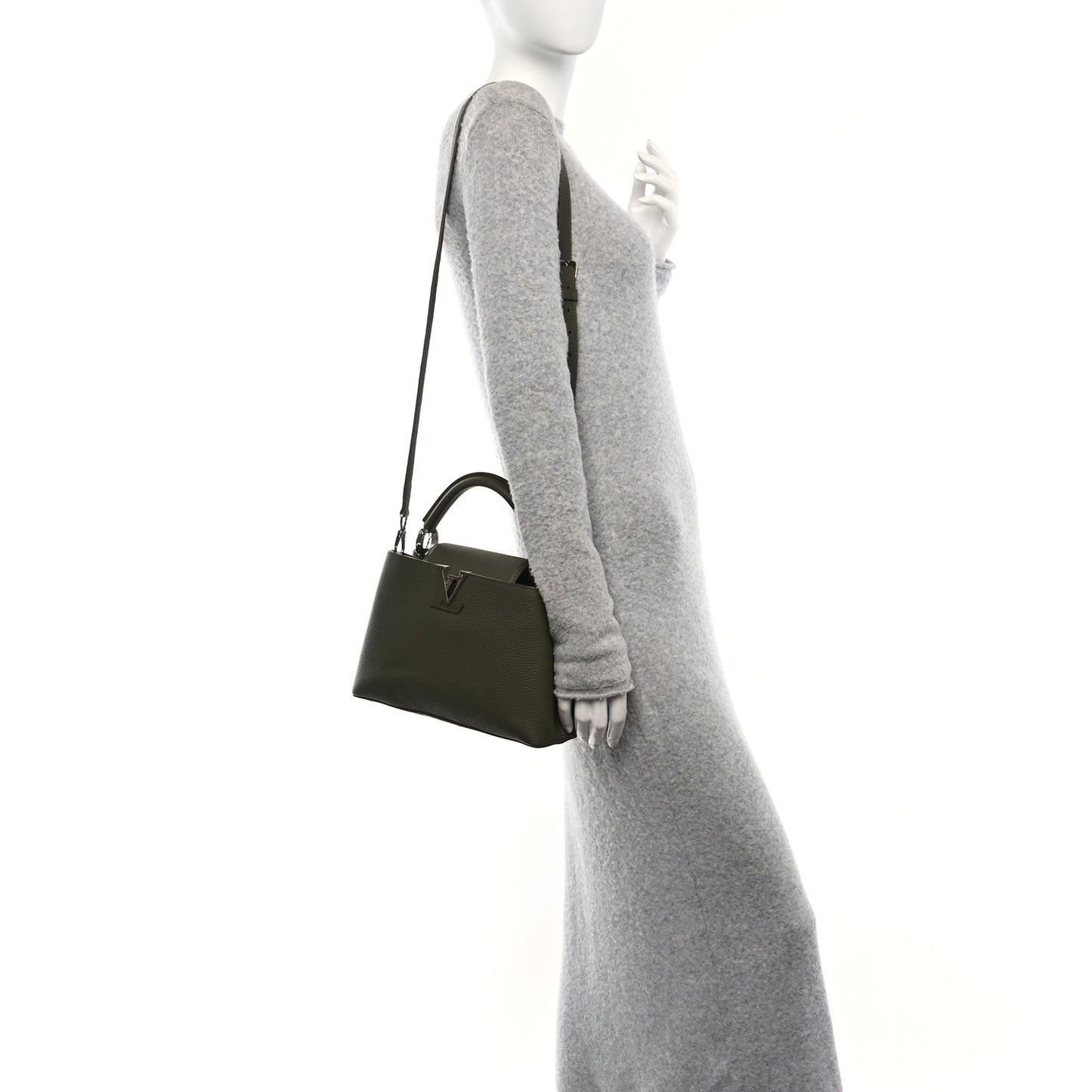 Taurillon Capucines BB Khaki