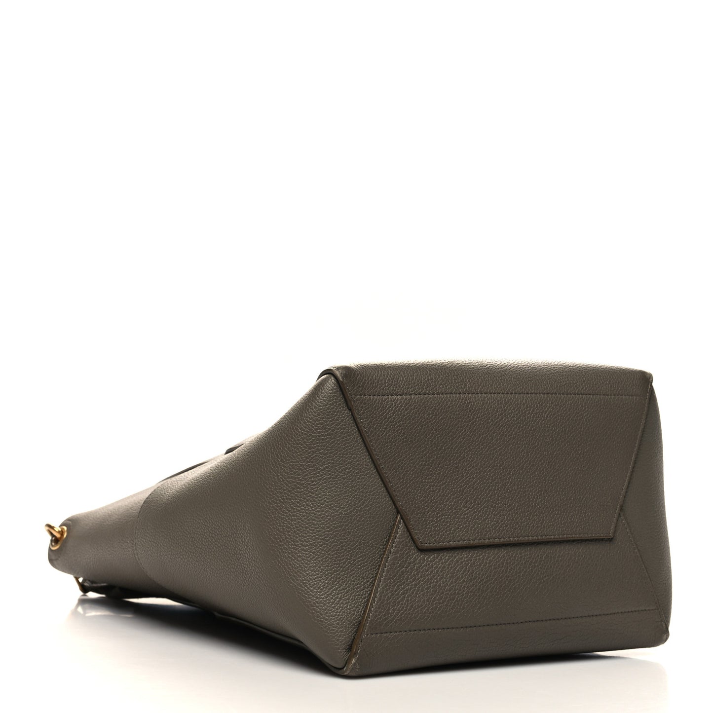 Soft Grained Calfskin Sangle Bucket Bag Taupe