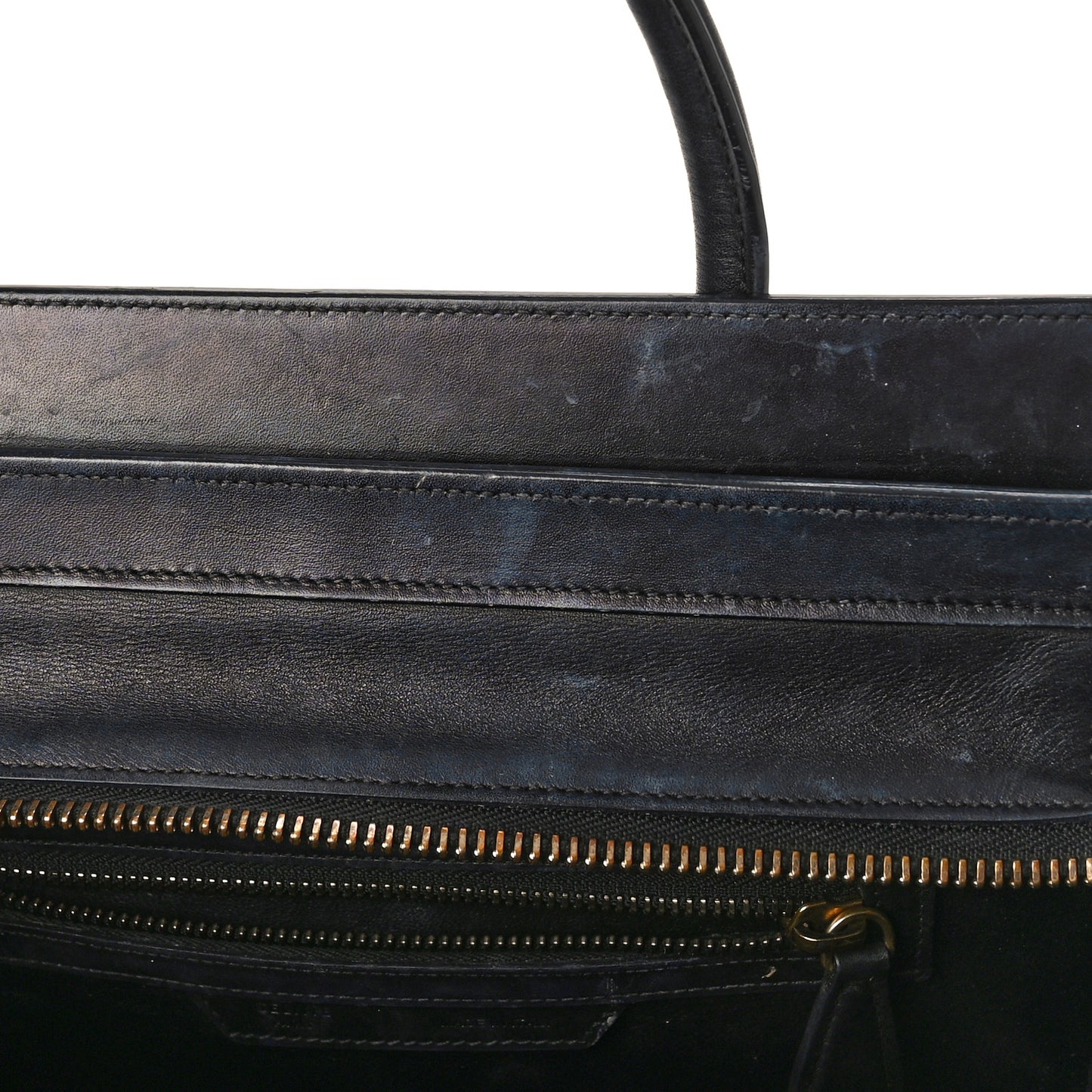 Canvas Smooth Calfskin Micro Tri-Color Luggage Royal