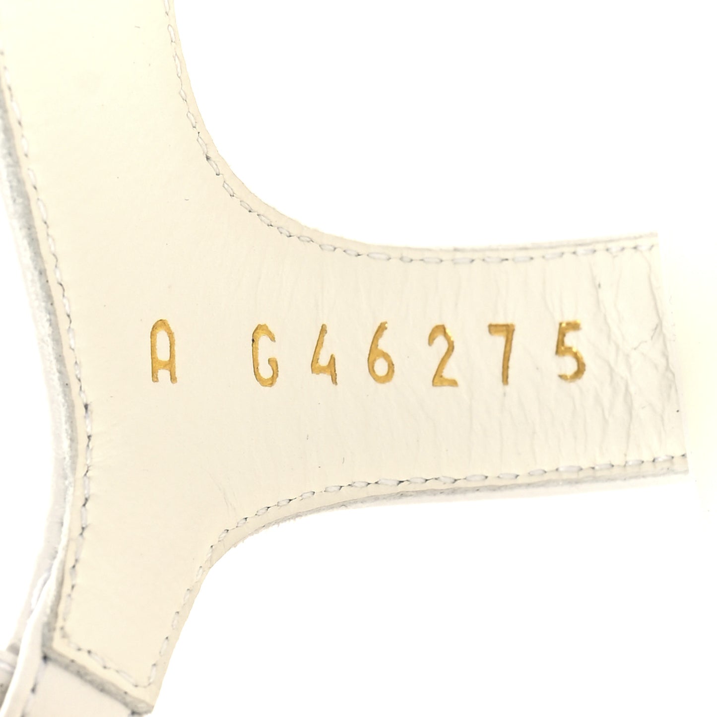 Lambskin Crystal CC Sandals 37 White