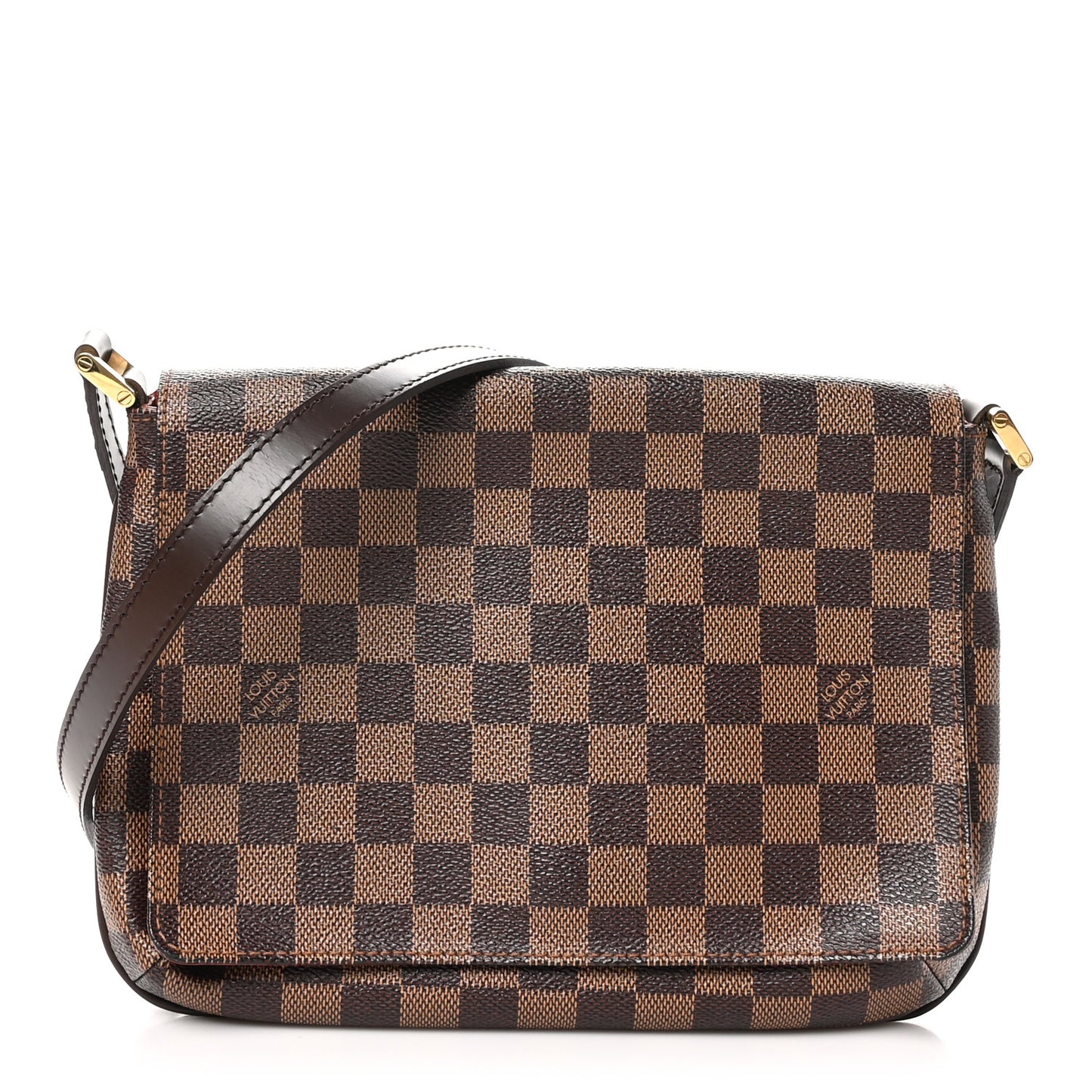 Damier Ebene Musette Tango Long Strap