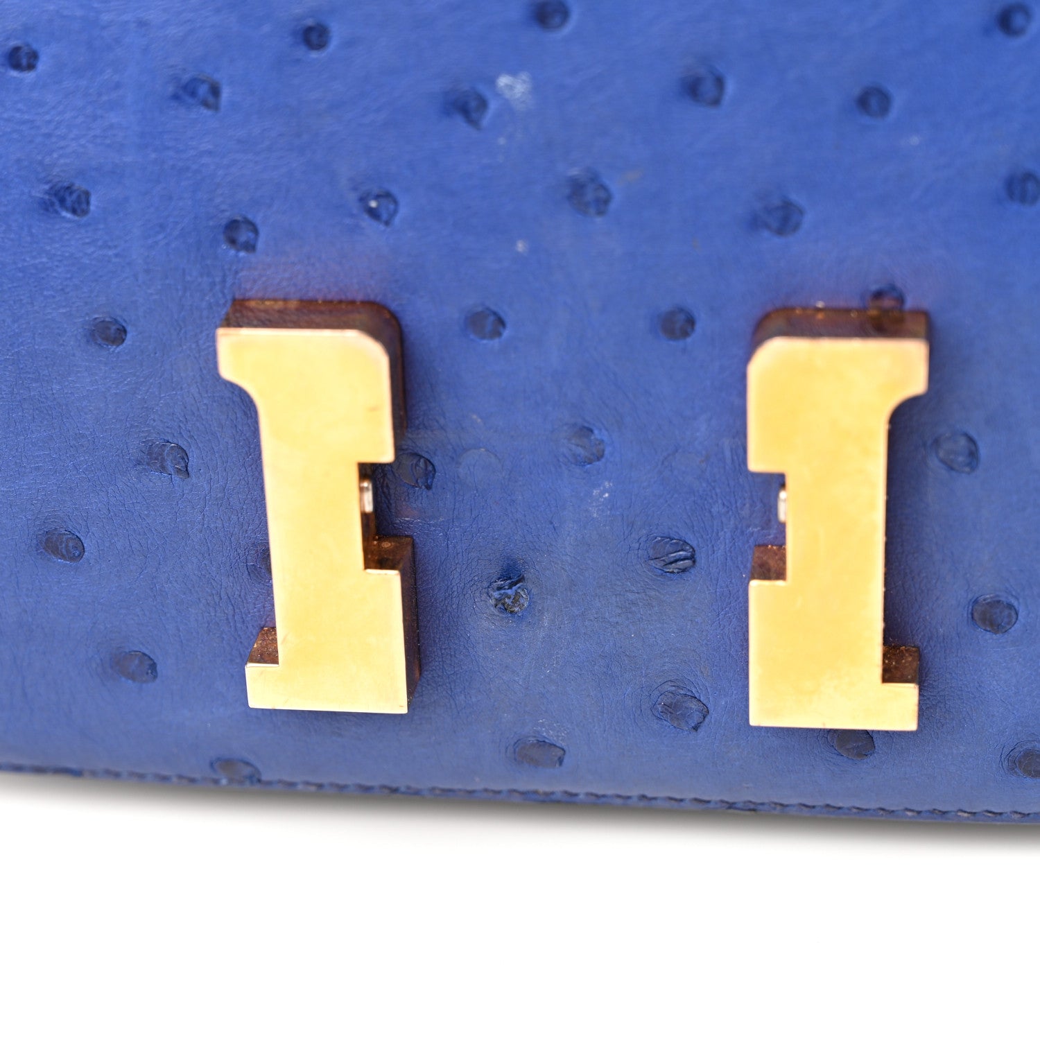 Hermes Ostrich Constance 18 Bleu Saphir 16 of 19