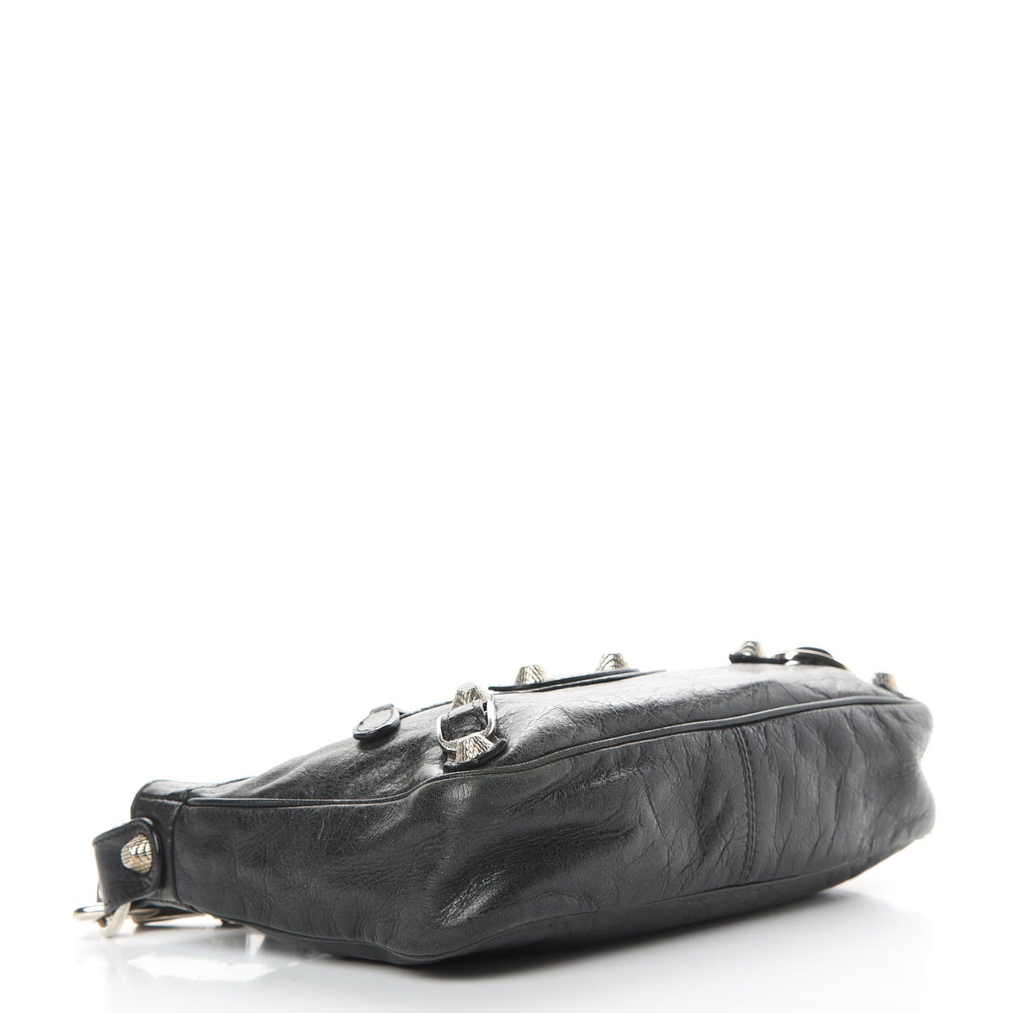Agneau Giant 12 Silver Hardware Hip Black