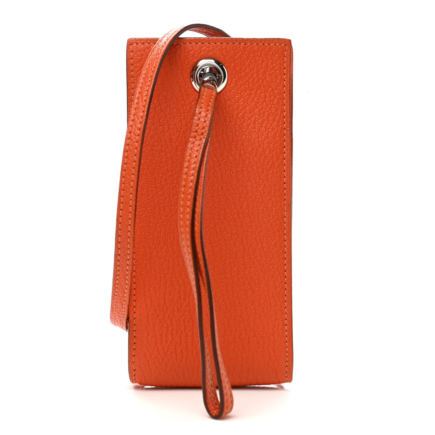 Hermes Chevre Mysore Planet Phone Case Orange 1 of 6
