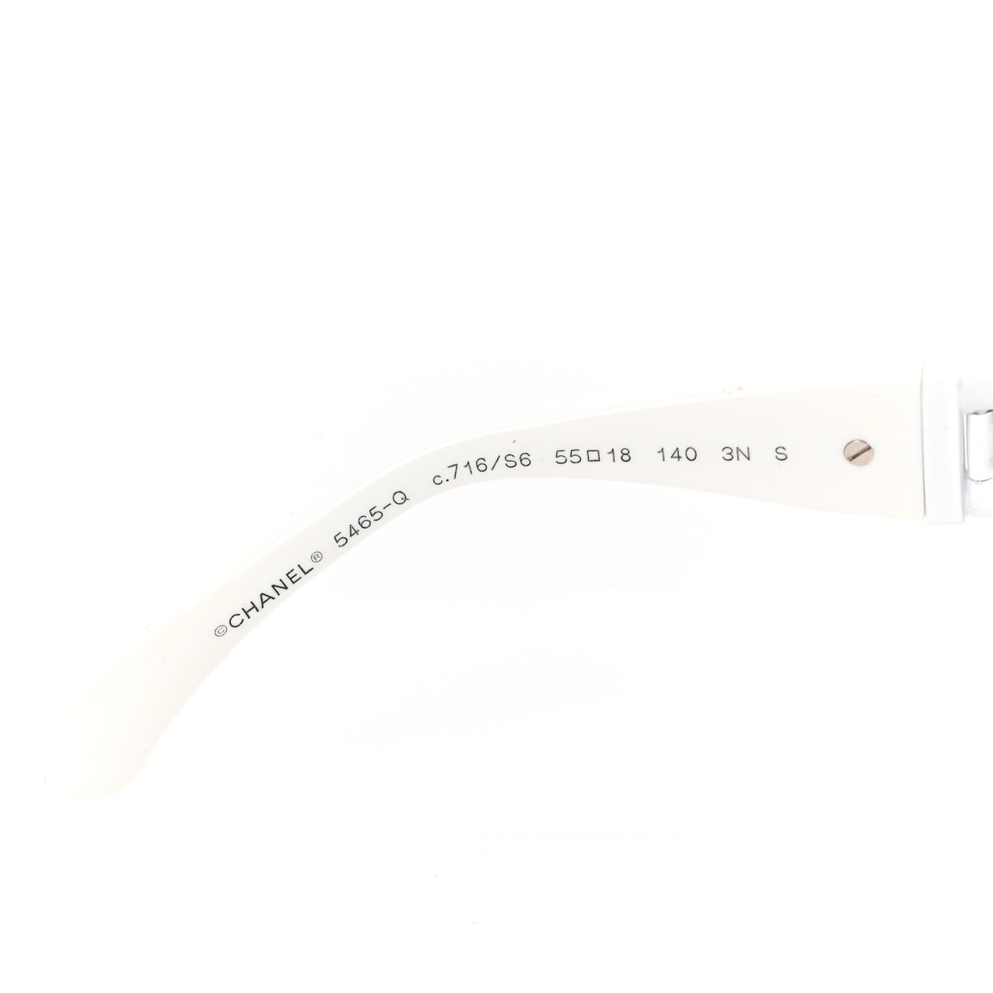 Acetate Chain Sunglasses 5470-Q-A White