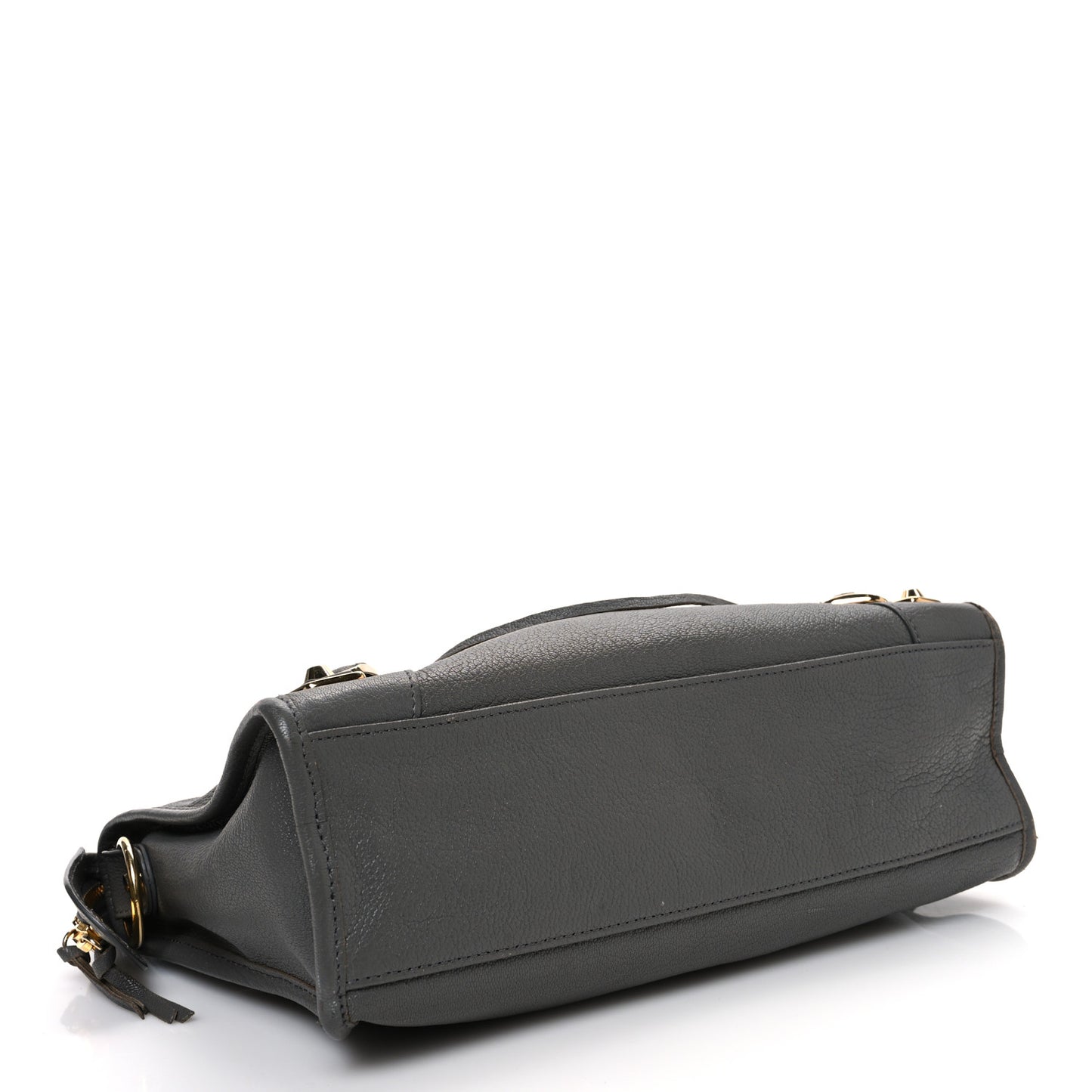 Chevre Gold Metallic Edge Hardware S City Gris Acier