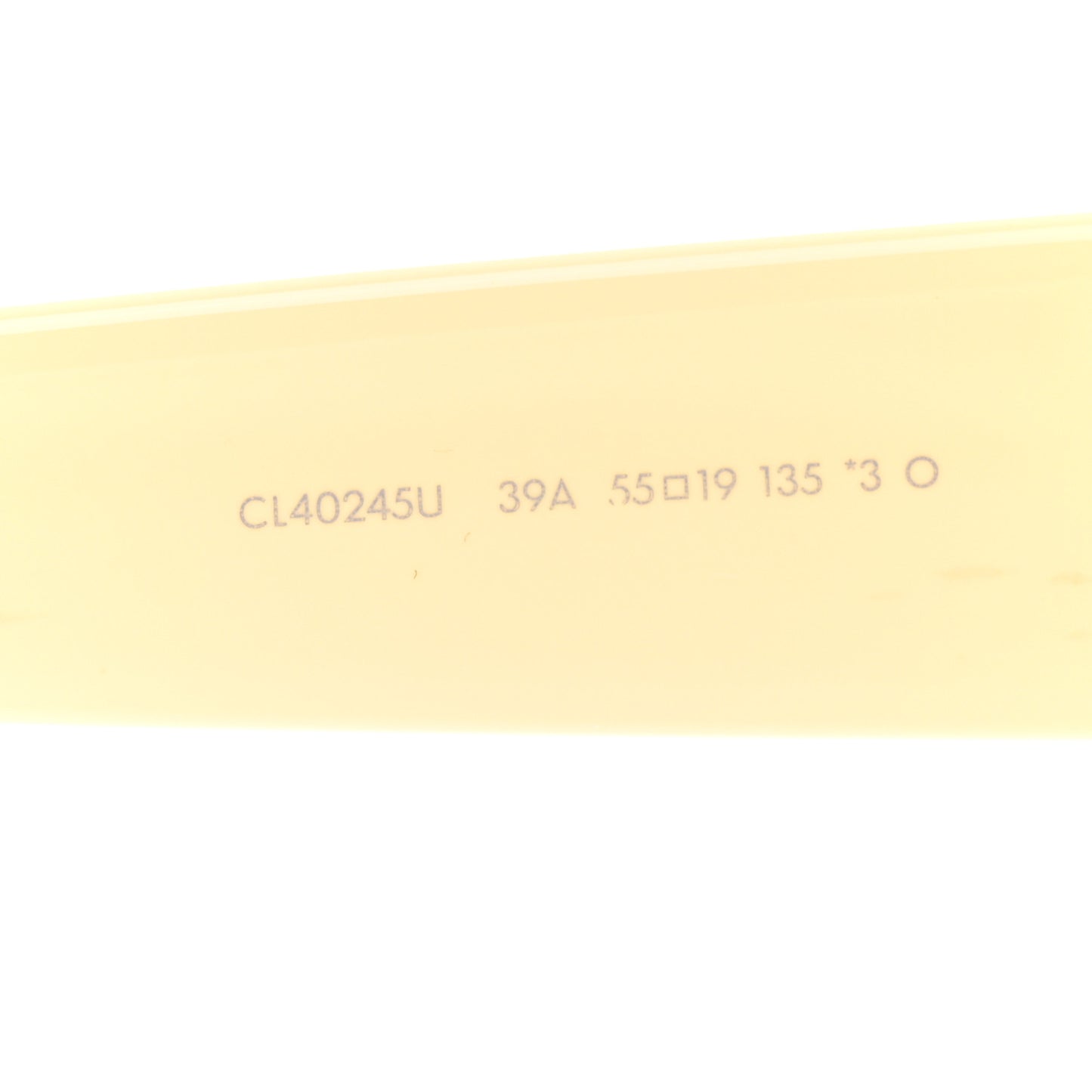 Acetate Rectangular 58mm Sunglasses CL40245U Butter