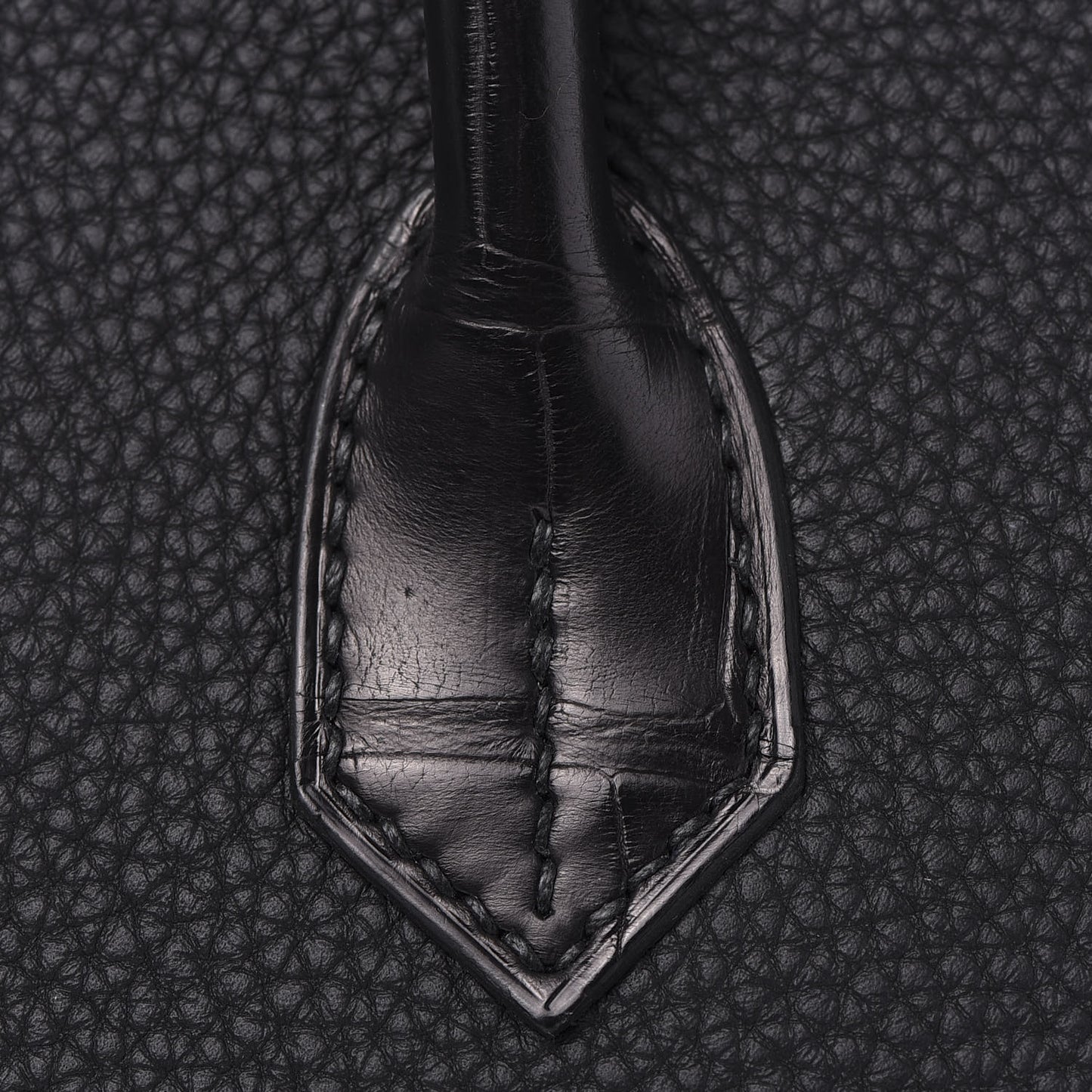 Togo Matte Alligator Birkin Touch 30 Black