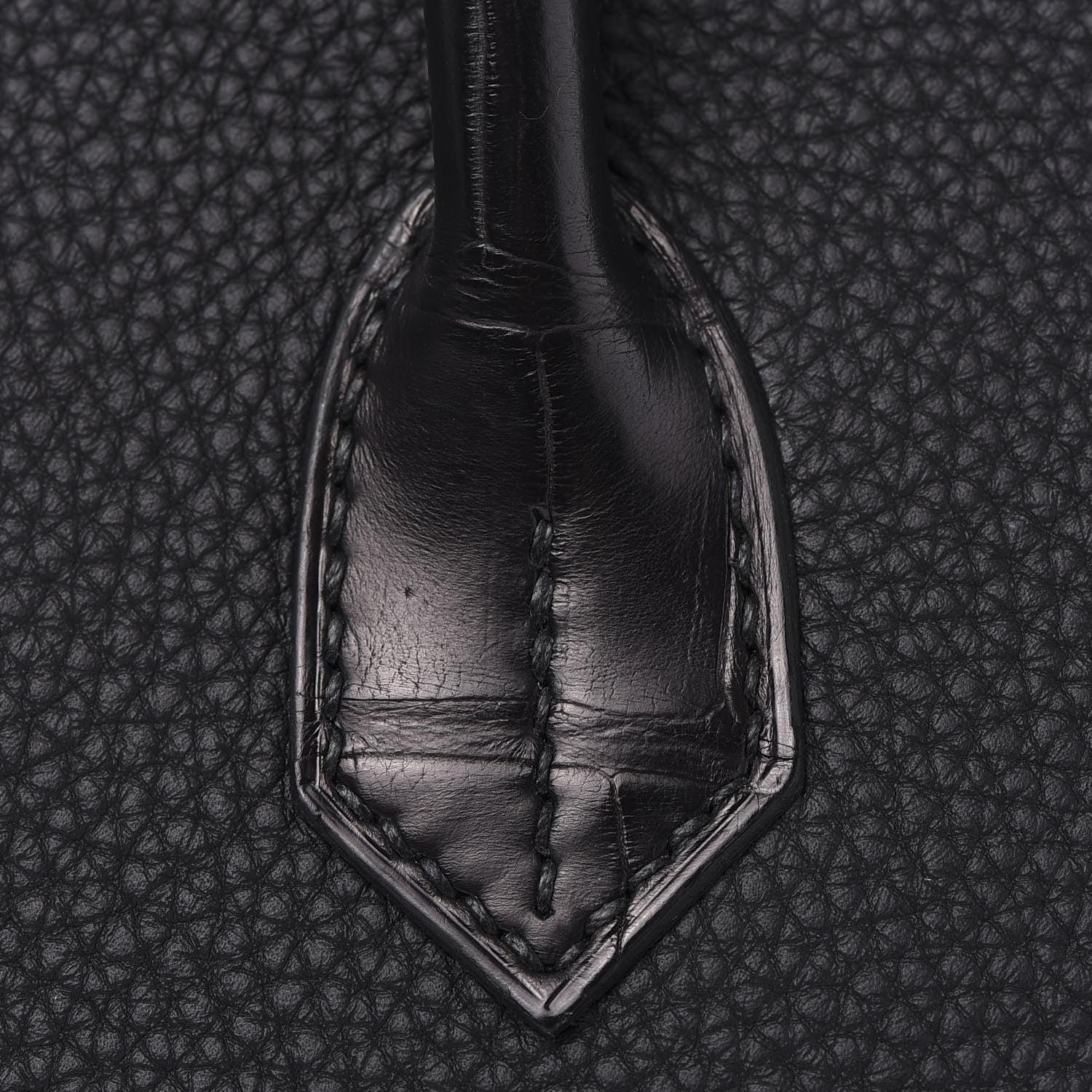 Hermes Togo Matte Alligator Birkin Touch 30 Black 10 of 35