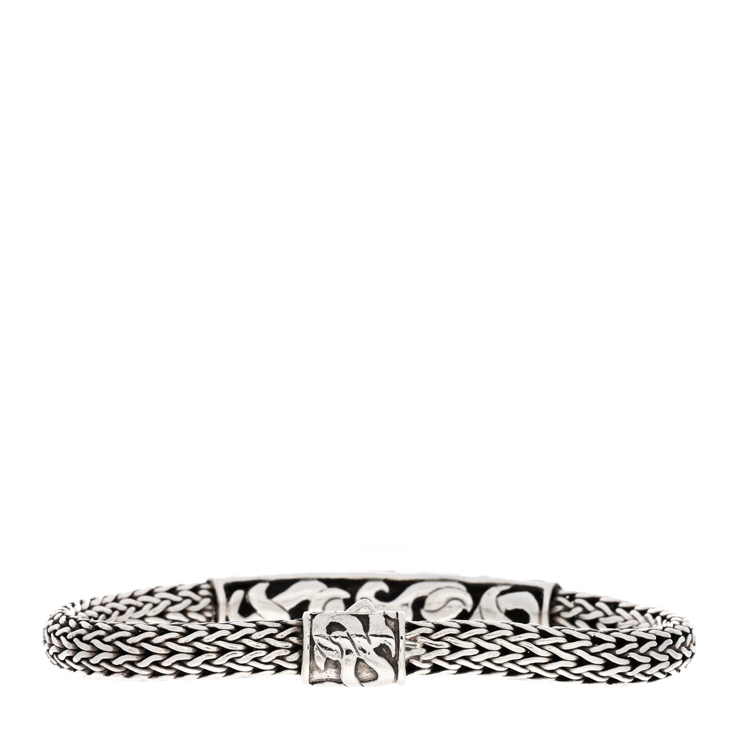 Sterling Silver Dayak Classic Chain Station Bracelet