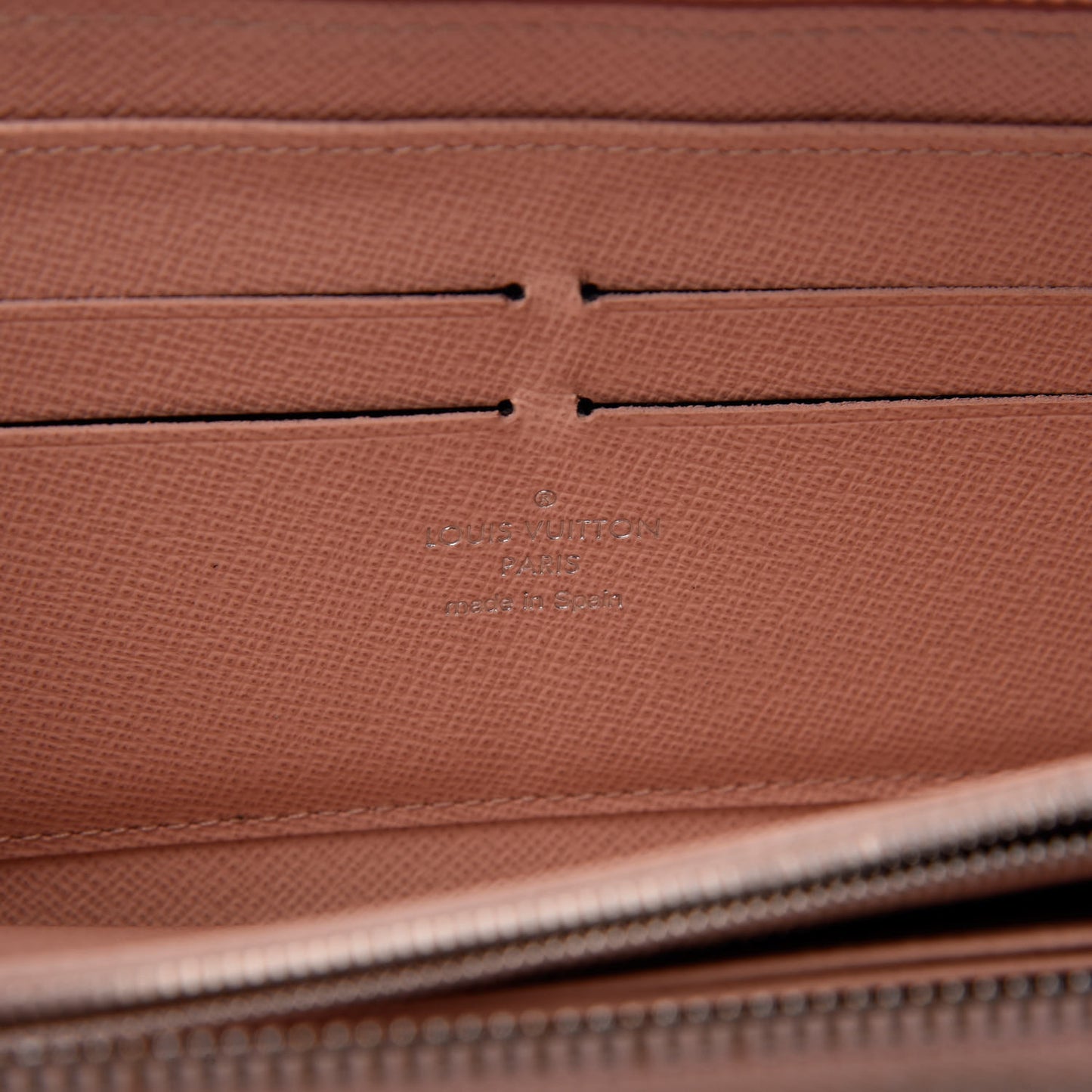 Epi Zippy Wallet Rose Ballerine