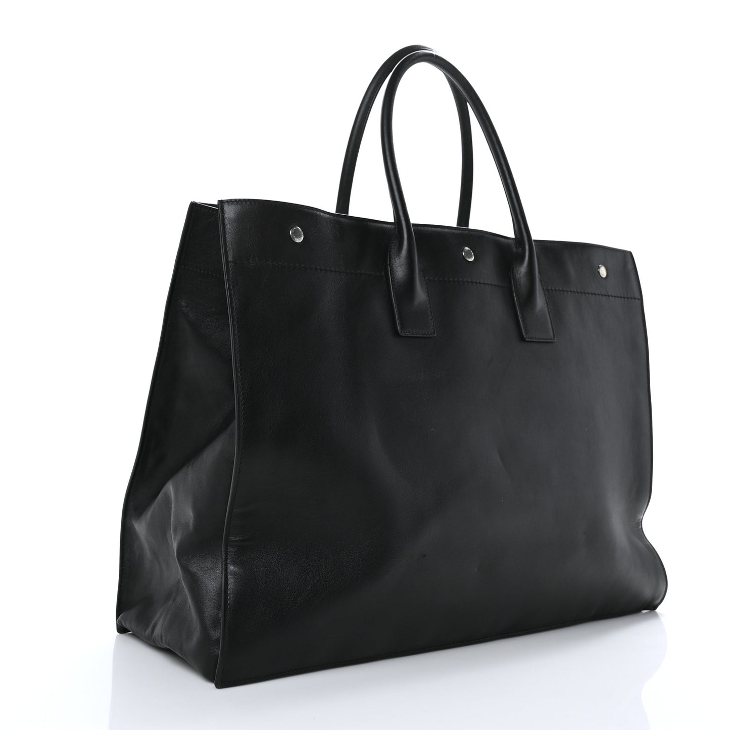 Vitello Rive Gauche Large Tote Black