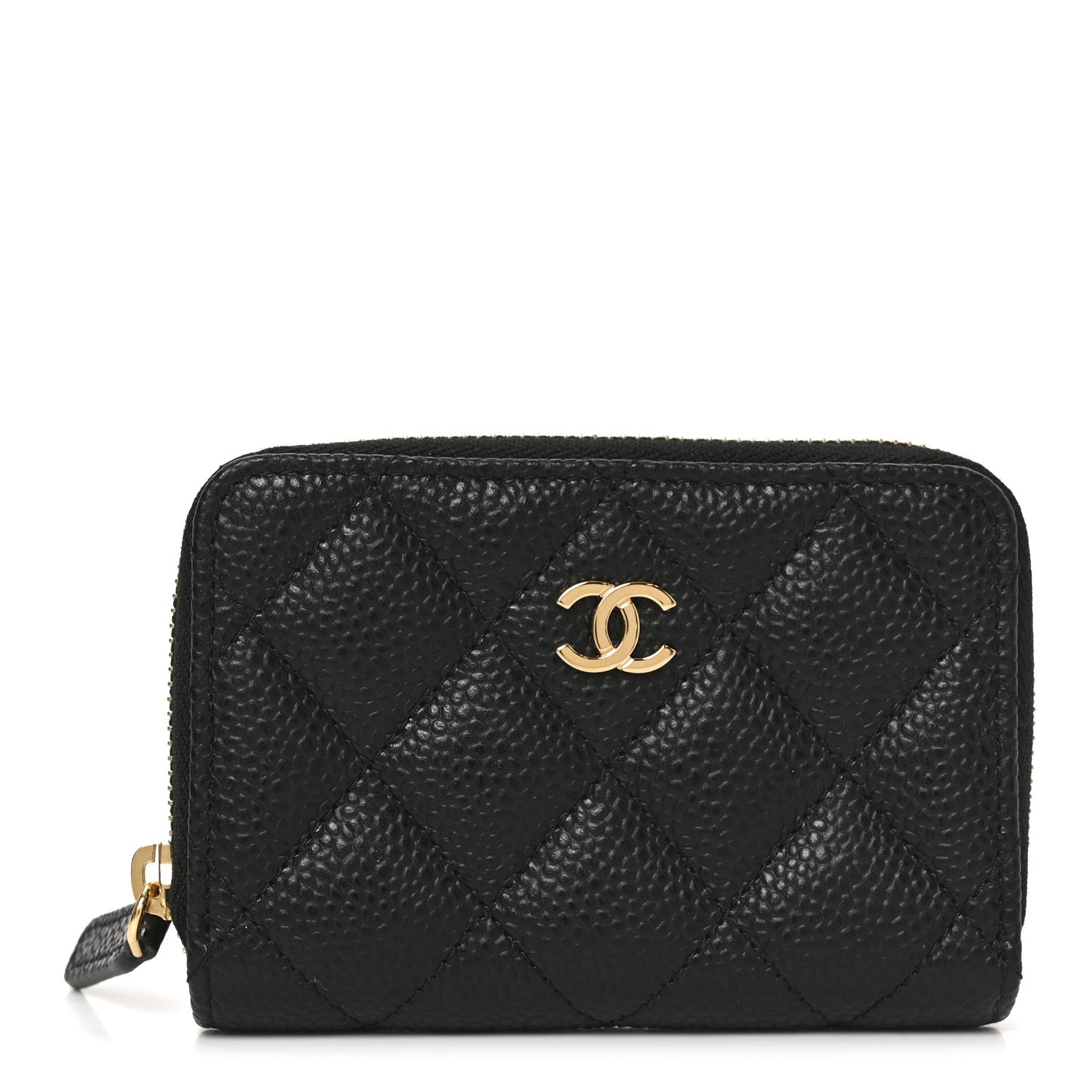 Chanel Caviar Quilted Zip Coin Purse Black 1850892 – FASHIONPHILE