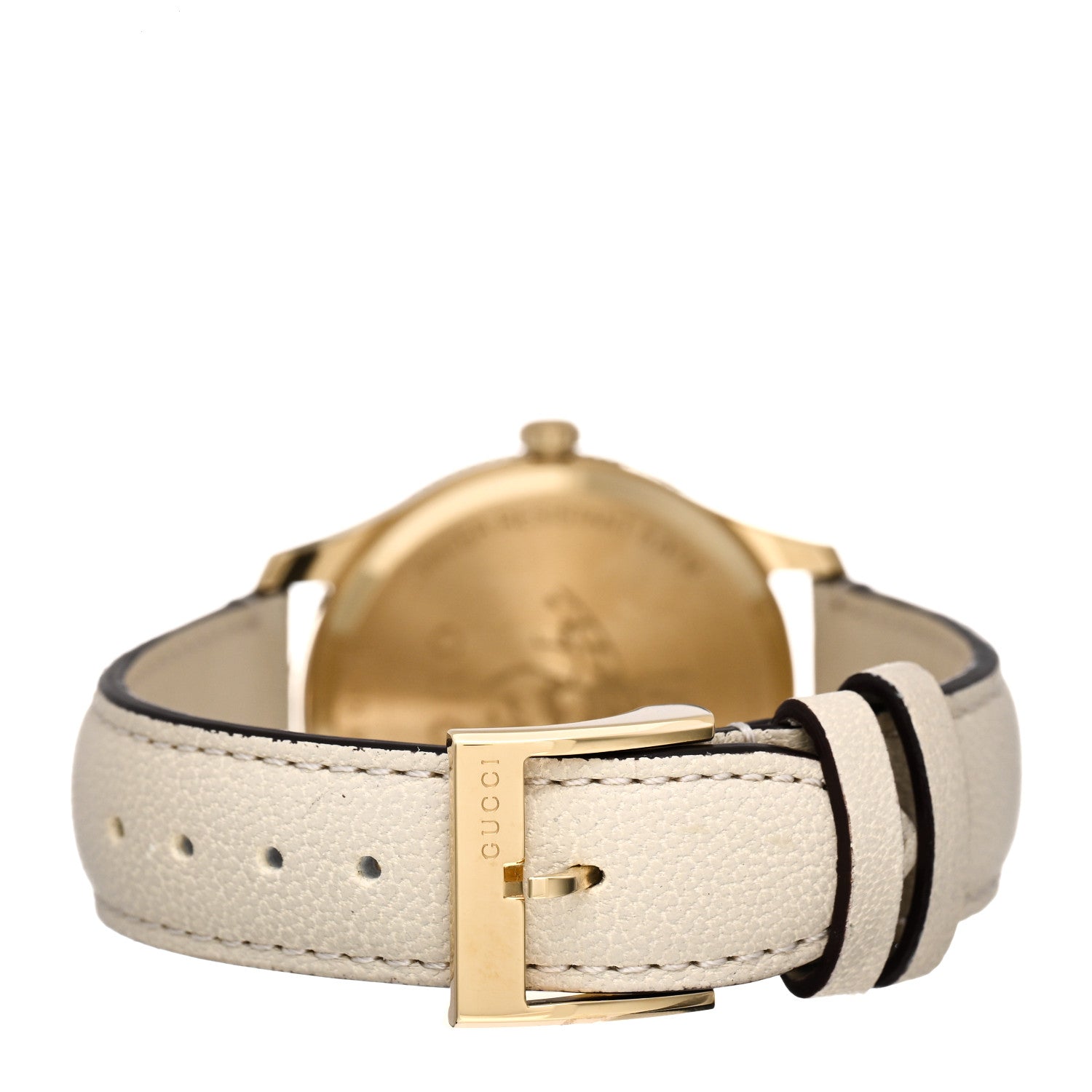 Gucci Stainless Steel Calfskin 36mm G-Timeless Bee Quartz Watch White 3 of 5