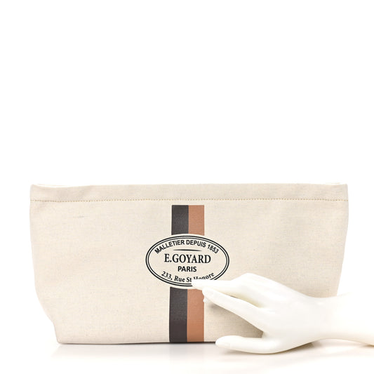 Canvas Necessaire Organizer Pouch Off White