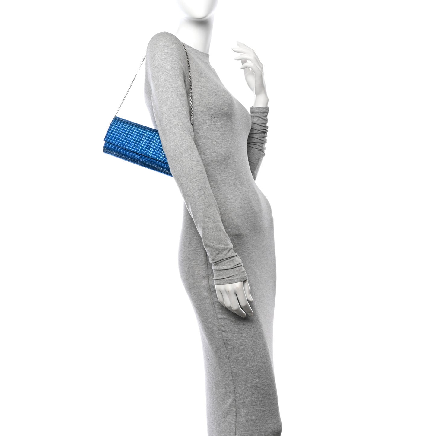 Swarovski Crystal Fizzy Clutch Blue