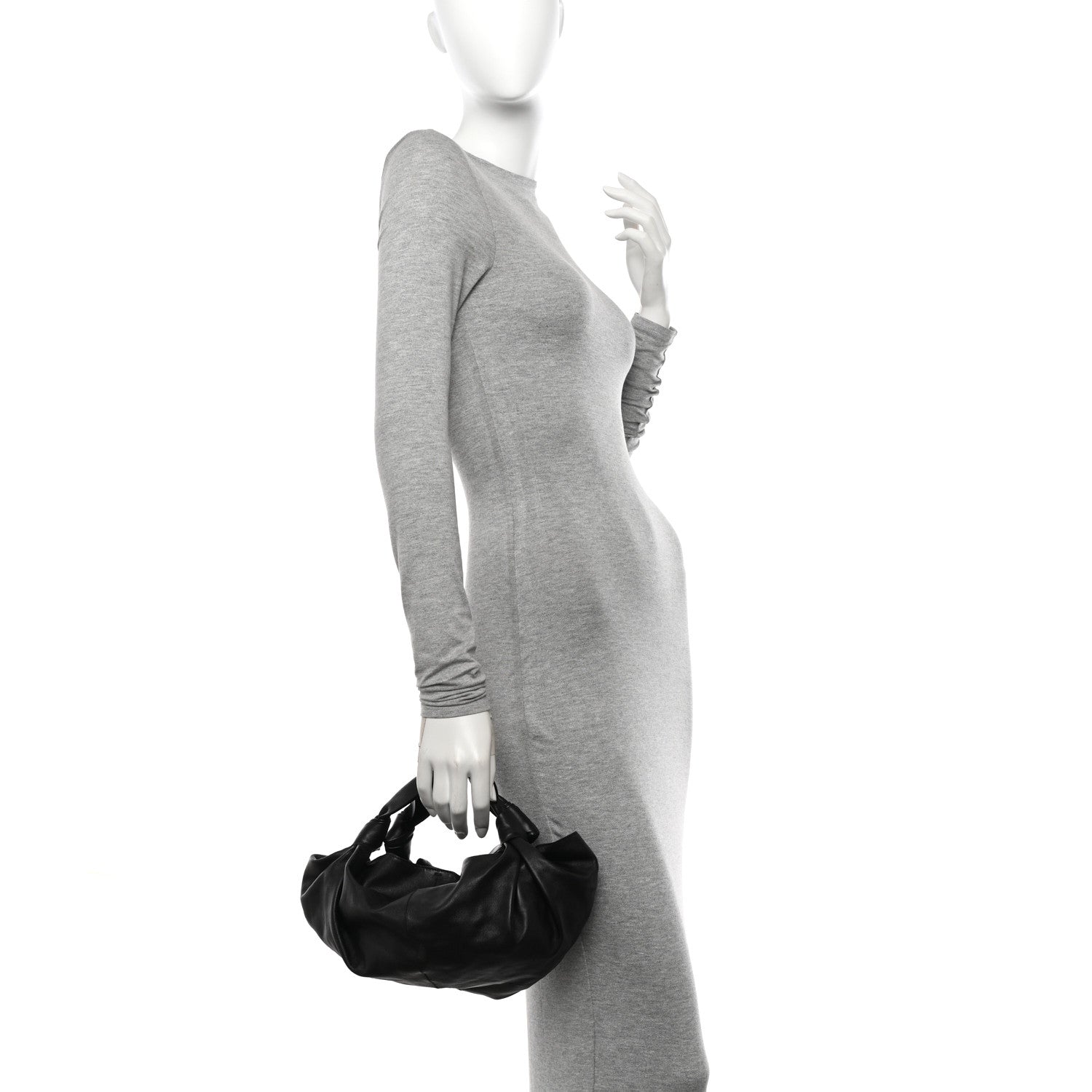 The Row Polished Saddle Calfskin Small Ascot Bag Black 2 of 9