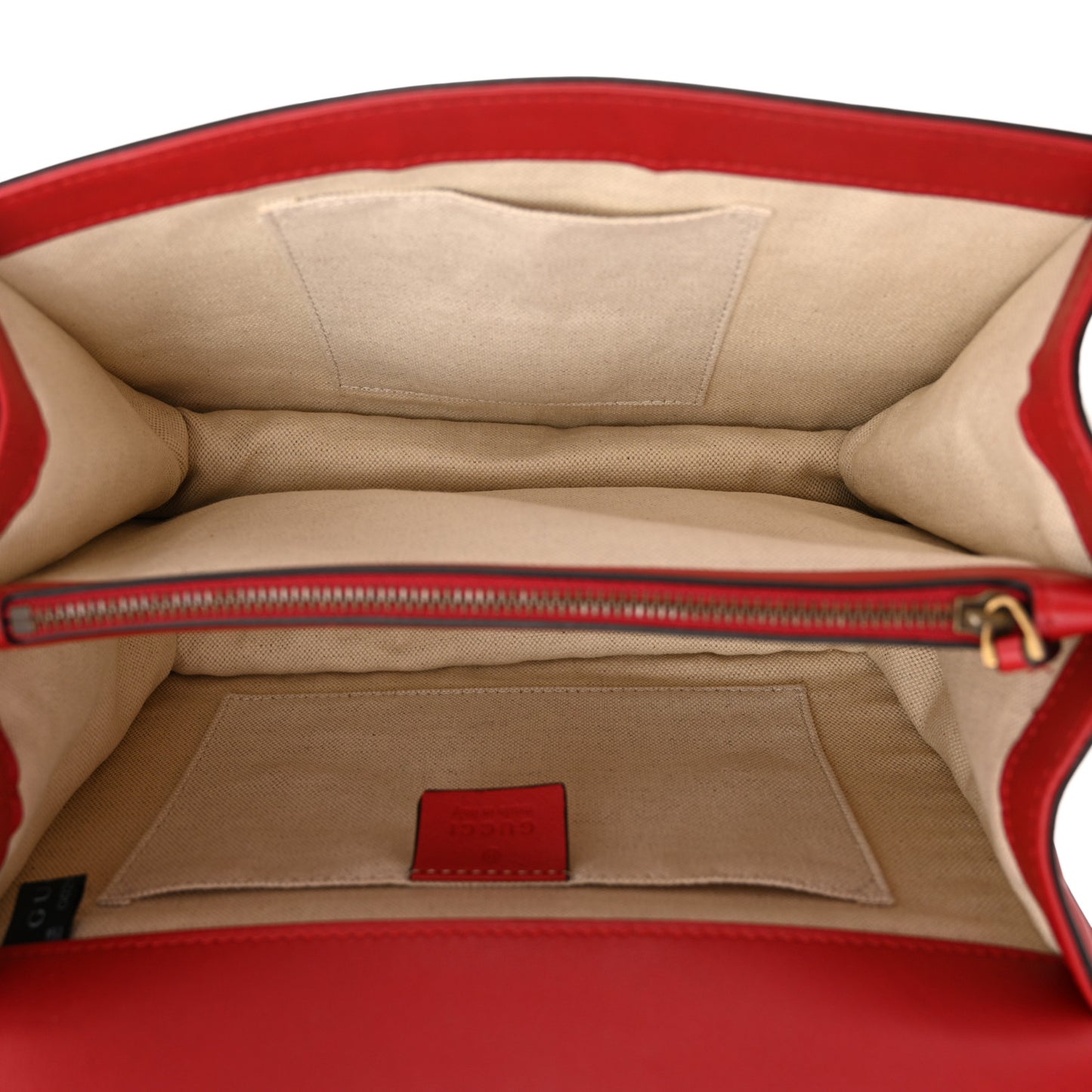 Moon Calfskin Web Medium Dionysus Bamboo Top Handle Bag Hibiscus Red