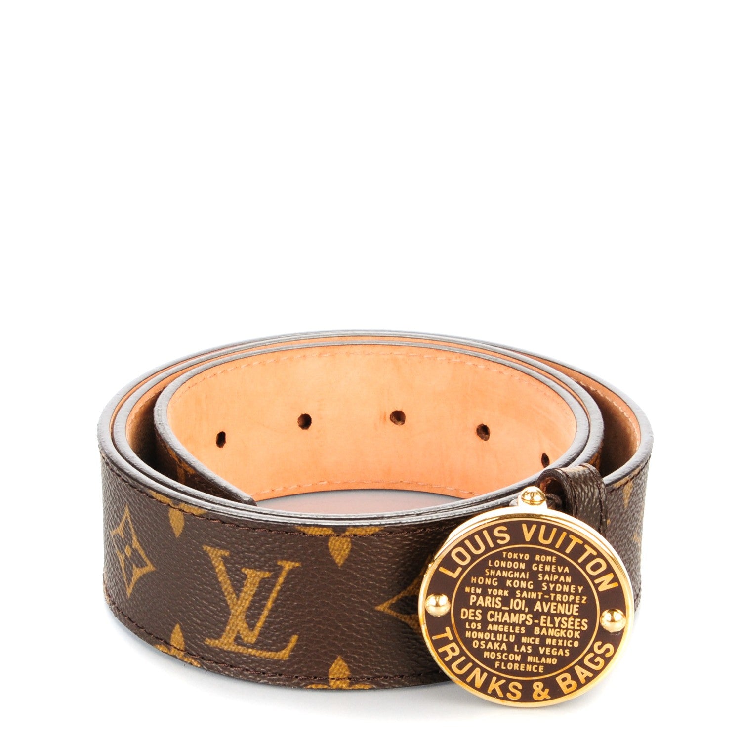Louis Vuitton Monogram Trunks and Bags Belt 90 36 136093