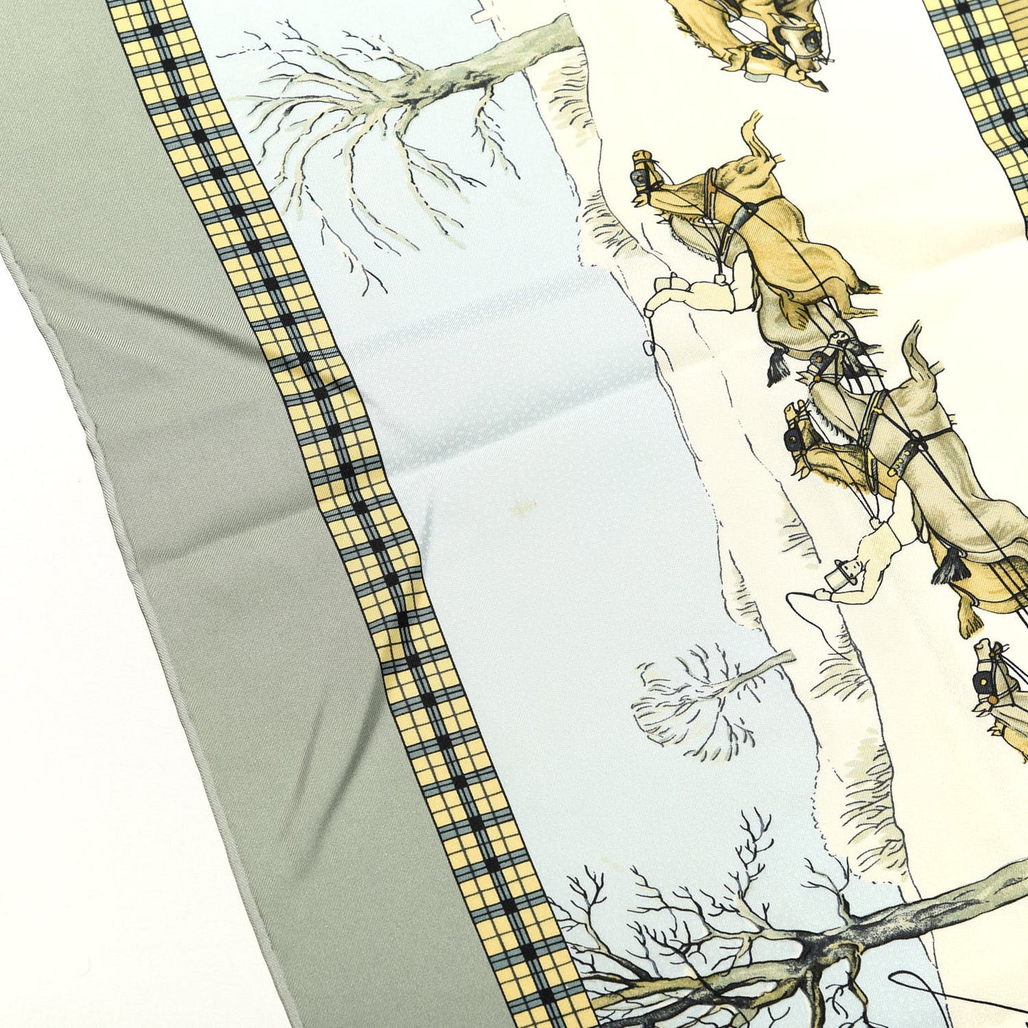 Silk L'hiver En Poste Scarf 90