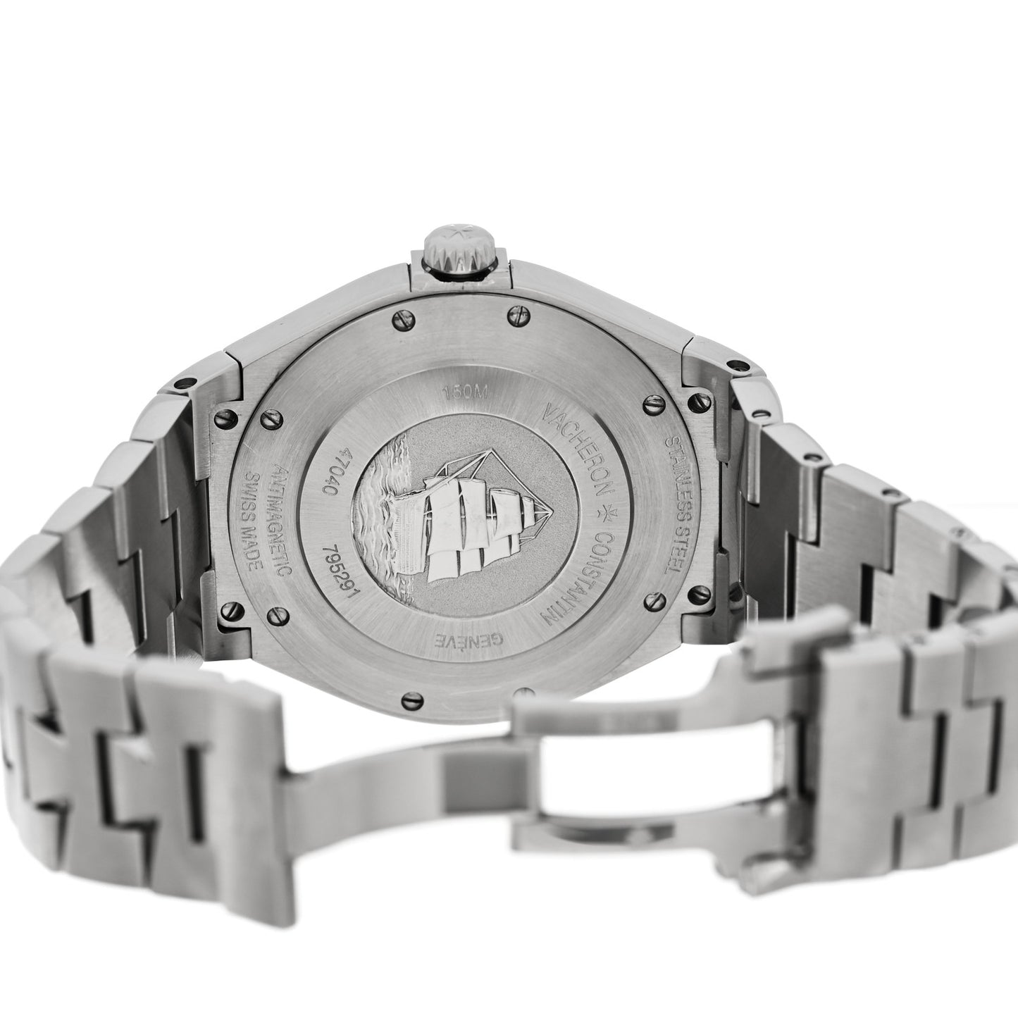 Stainless Steel 42mm Overseas Automatic Watch Black 47040/B01A-9094