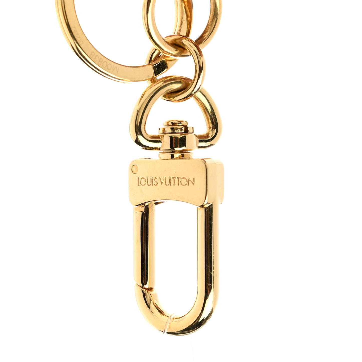 Monogram Alma Bag Charm Key Holder Fuchsia