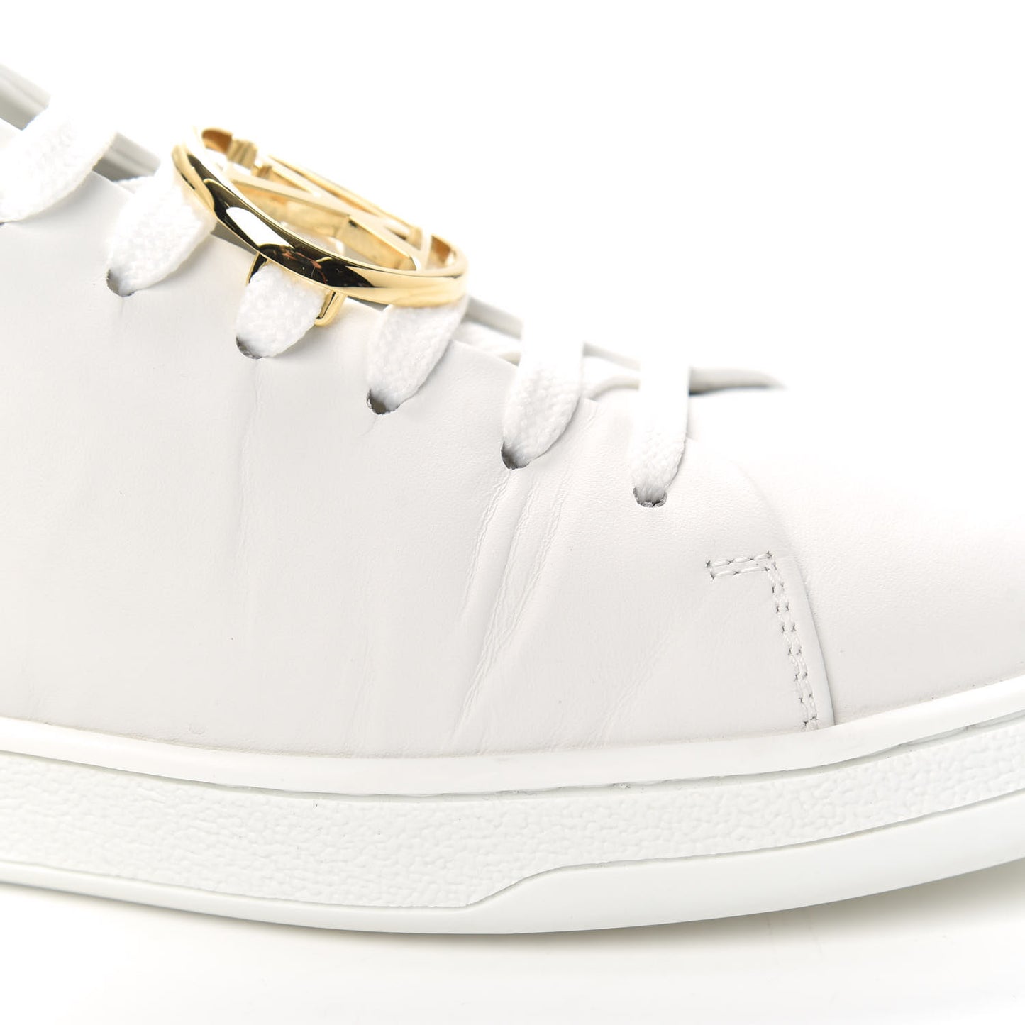 Calfskin Frontrow Sneakers 37 White